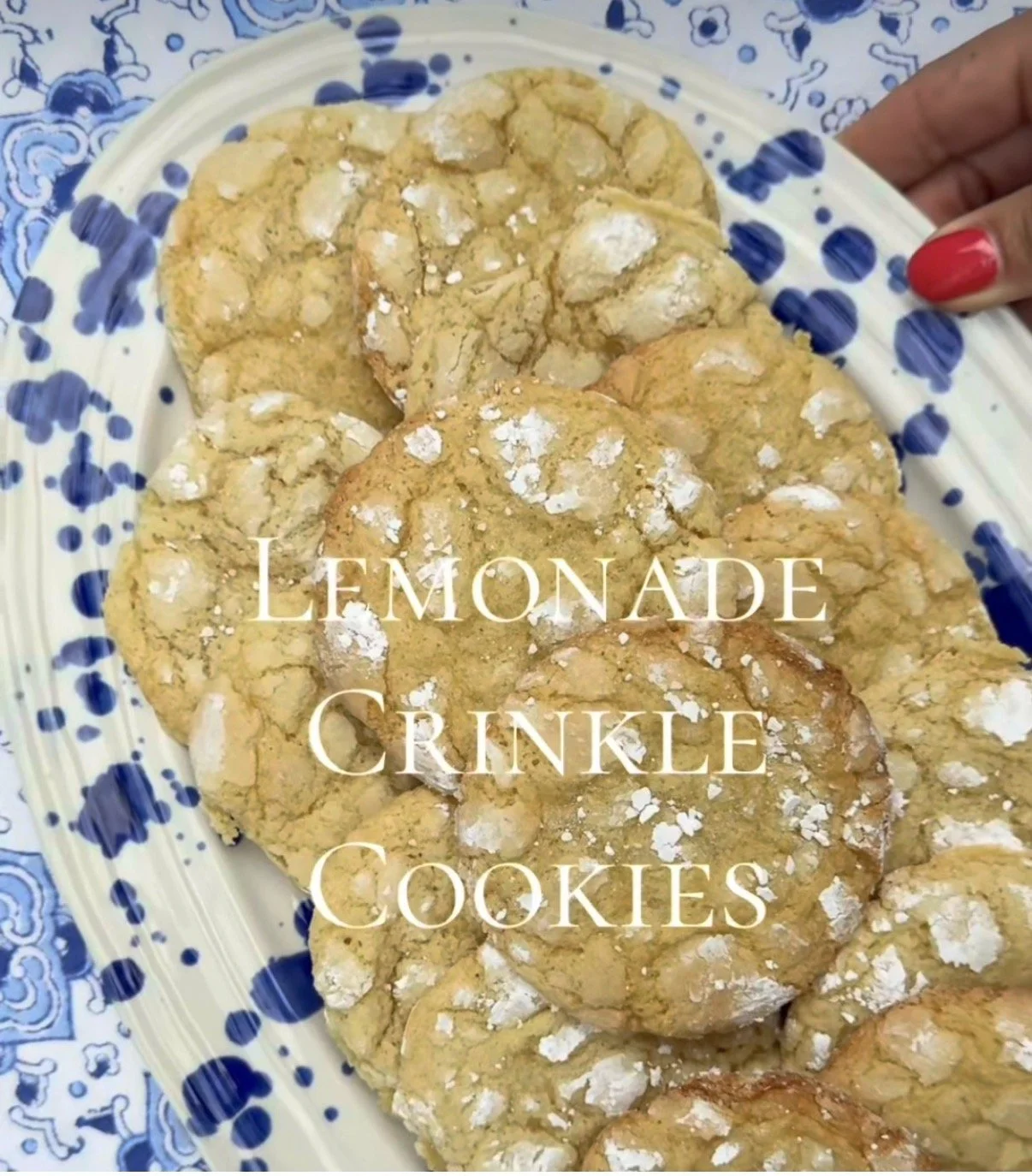 Lemonade Crinkle Cookies 