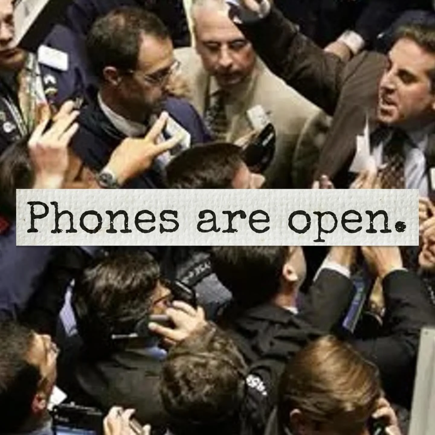 Those Valentine&rsquo;s Day cuts aren&rsquo;t going to schedule themselves fellas.  Operators are standing by.