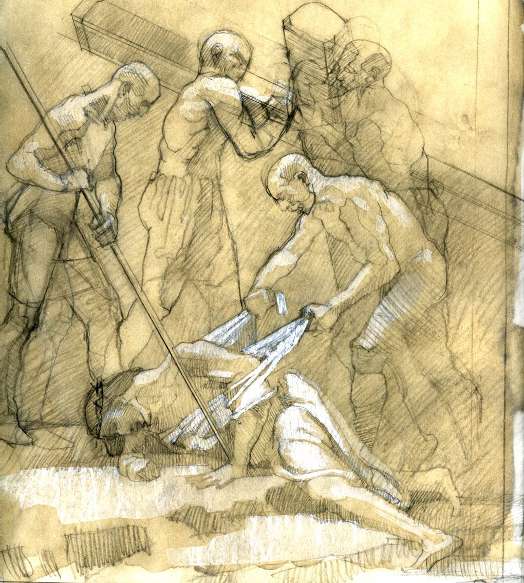 Station IX -- Jesus Falls a Third Time