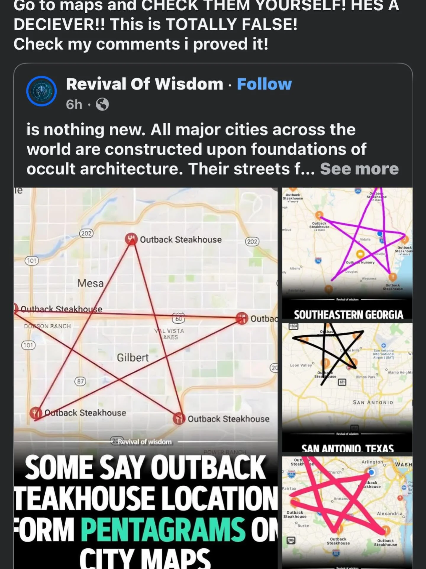 Youre flat earf fucking idiot harry! THATS NOT EVEN THE SAN ANTONIO LOCATIONS! 
I LIVE IN SAN ANTONIO, flat earth liar!

Go to maps and CHECK THEM YOURSELF! HES A DECIEVER!! This is TOTALLY FALSE! DO IT! 
Check my comments i proved it! 
And all your 