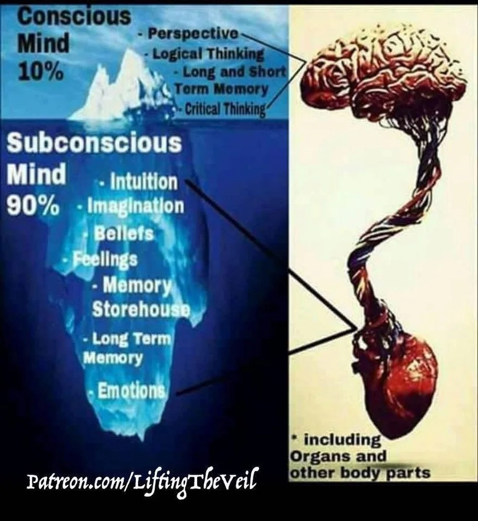 The Majority of our being is intrinsic to our expression, buried deep within the core structure of our very nature, our formative beliefs and social programs that have been passed down epigenetically generation after generation in our DNA. The subcon