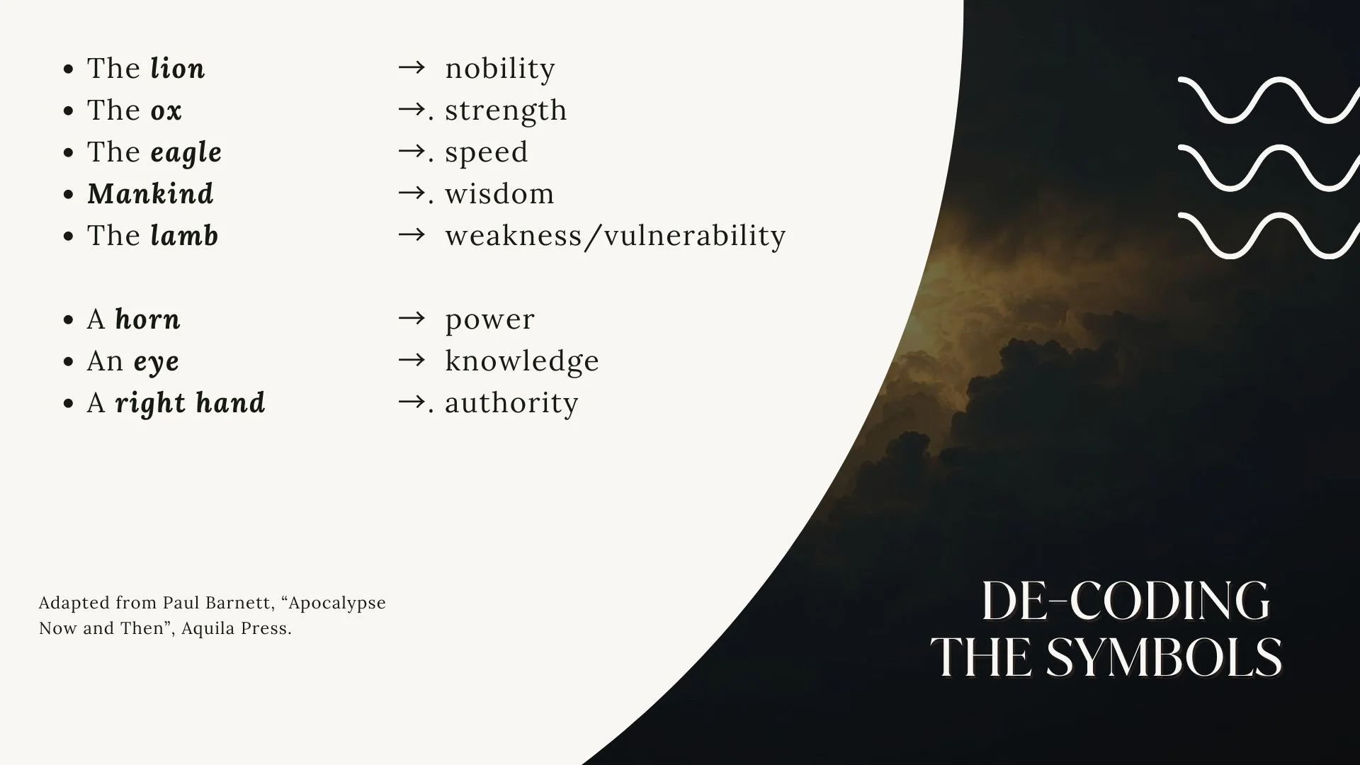 'Cheat sheet' for Revelation symbology - page 2