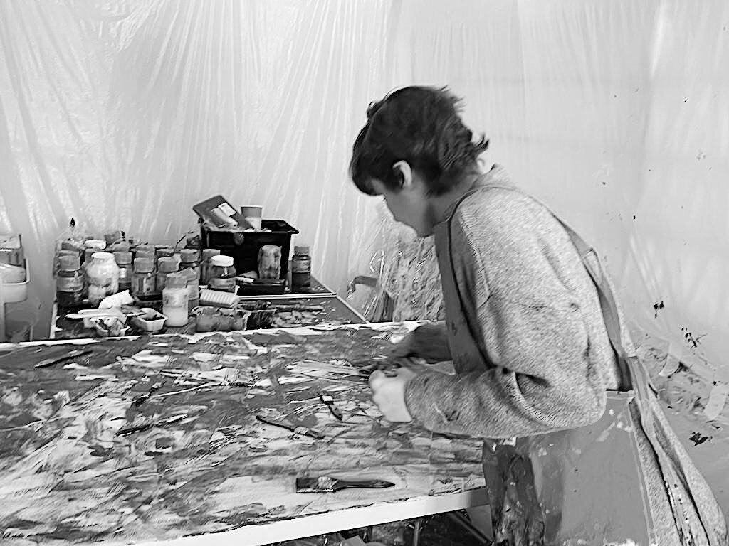 C&eacute;cile Lobert
Studio C&eacute;cile Lobert, Brussels 
February 2023

#artiststudio #artstudio #artistinstudio #paint #shrinegallerynyc #artoftheday #artcurator #artshow #artistsofinstagram #abstractexpressionism #contemporaryart  #belgianartist