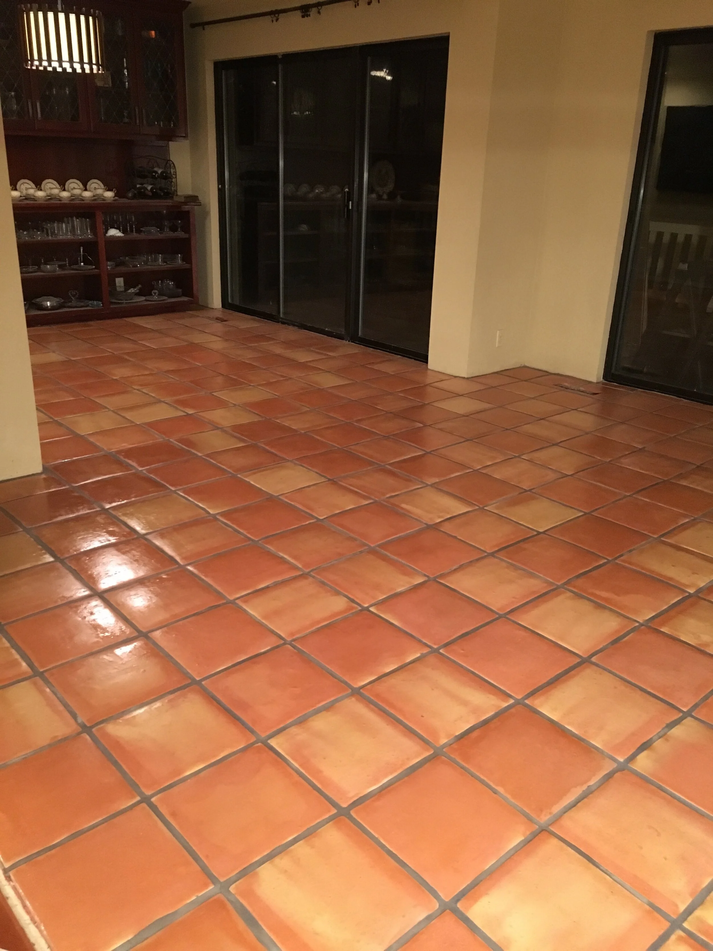 Replace old carpeting with Saltillo floors