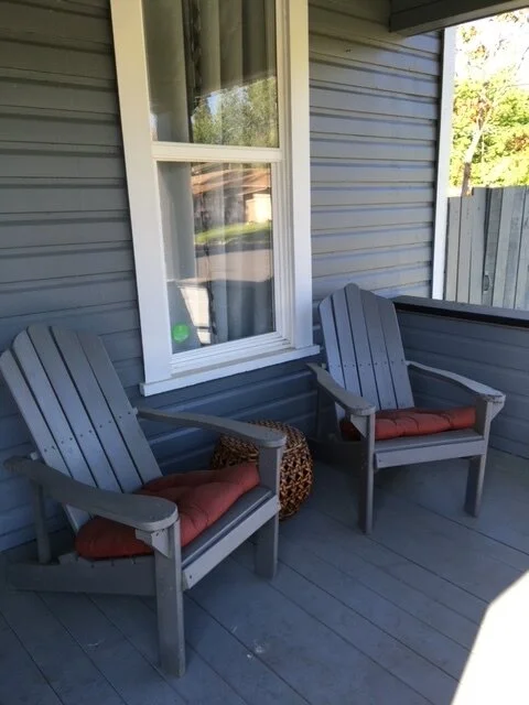 Nice porch with seating area