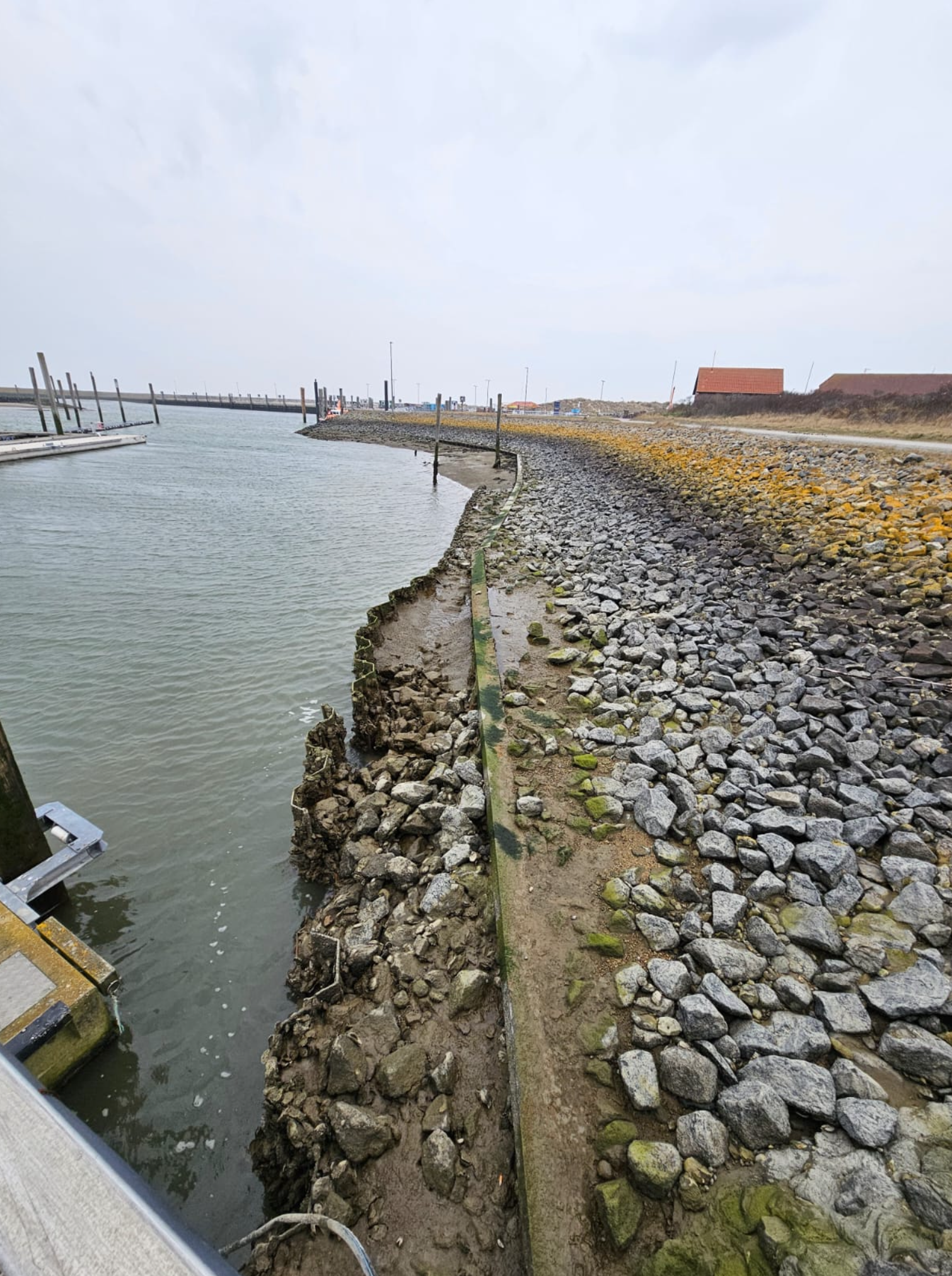 Baltrumer Bootshafen, Nordwand