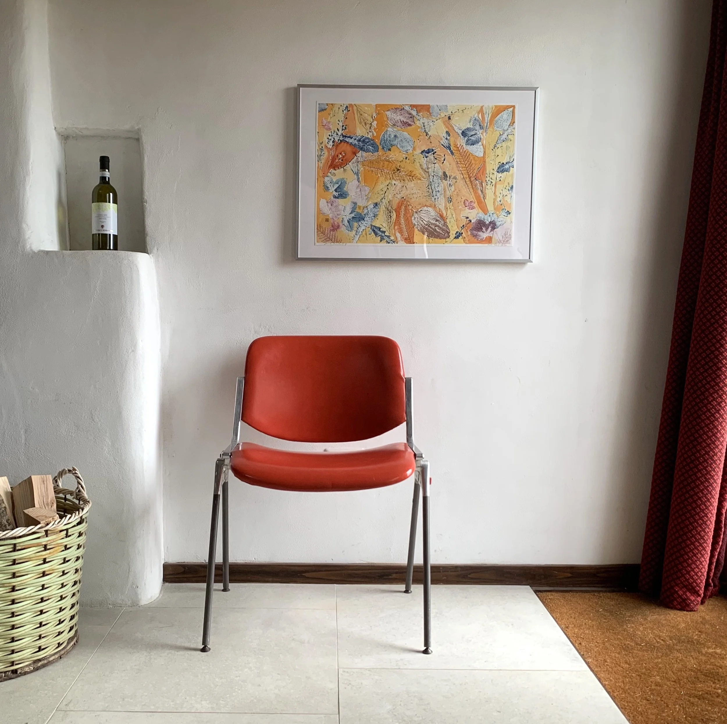 Leaves_midJulyhotorange_chair.jpg
