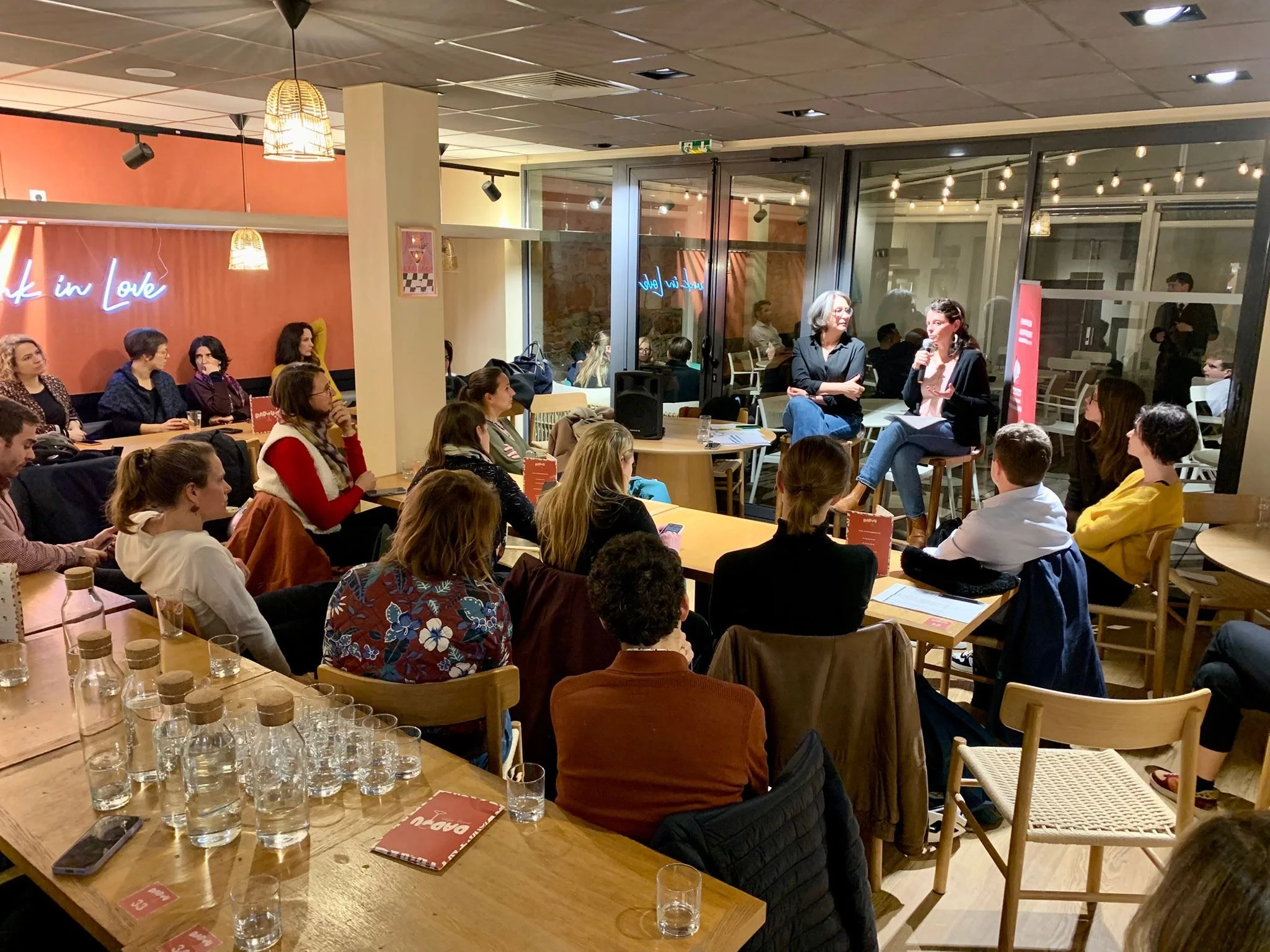 Synthèse de l’apéro avec Christine Giraudon Charrier et Stéphanie Vincent 