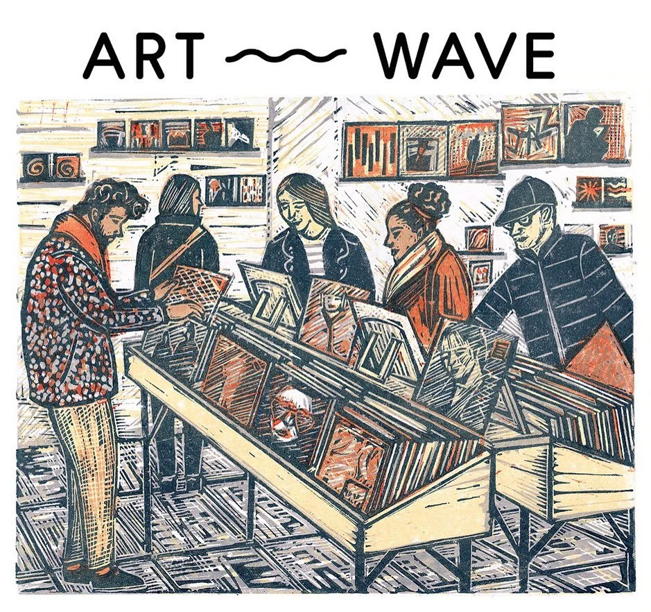 @artwavefestival starts tomorrow! Come along to venue 146 ( p45 in the brochure). For the next two weekends, I will be showing #etchings #risographs #monoprints new #screenprints and more!
There&rsquo;s also @susiehartleysculptures at  venue 145 and 