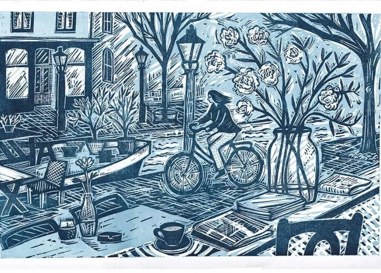 Happy #worldbicycleday🚴🏻&zwj;♂️🌎 Spending a lot of time in the Netherlands has meant I have lots of sketches and prints featuring bicycles! 🚲 #cycleprint #sketchbook
