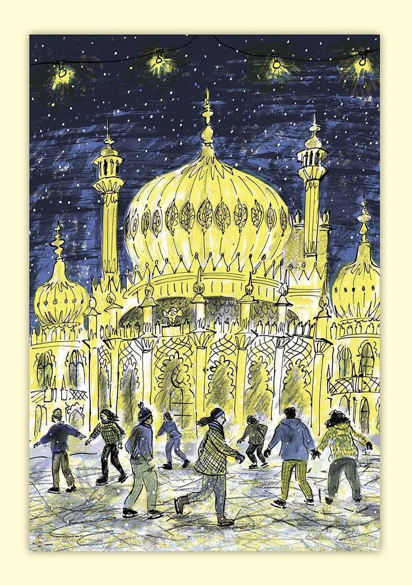 Ice Skating at the Royal Pavilion card