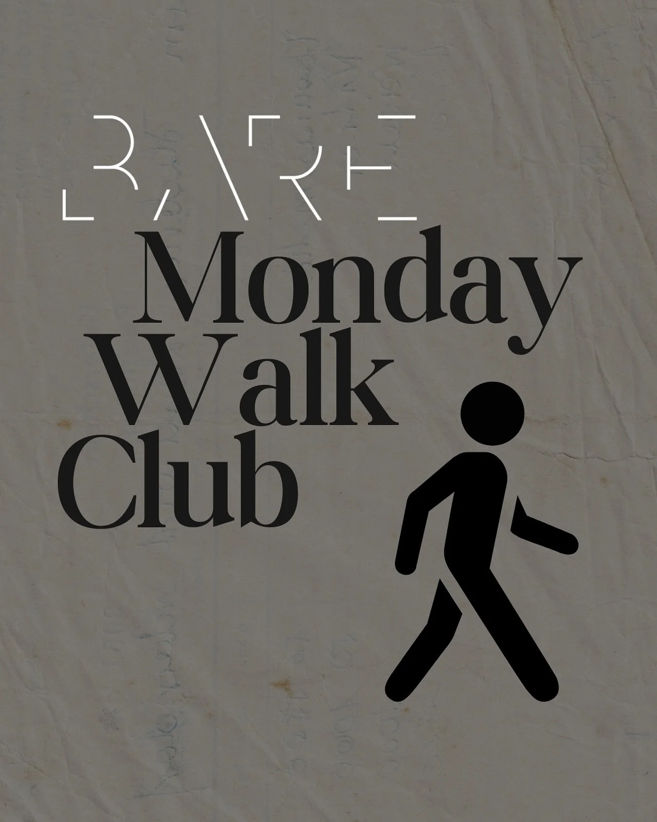 📍 The BARE Monday Walk Club is Here
🧠 Your go to steps & social meet up
🤝 Meet your people
⭕️ Expand your circle
Whether you’re walking for wellness, laughs, or just good company, we’ve got you!
First 25 sign-ups get a free limi
