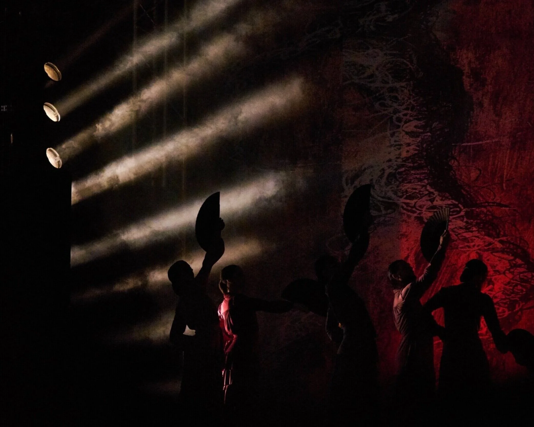 Flamenco dancers performing live