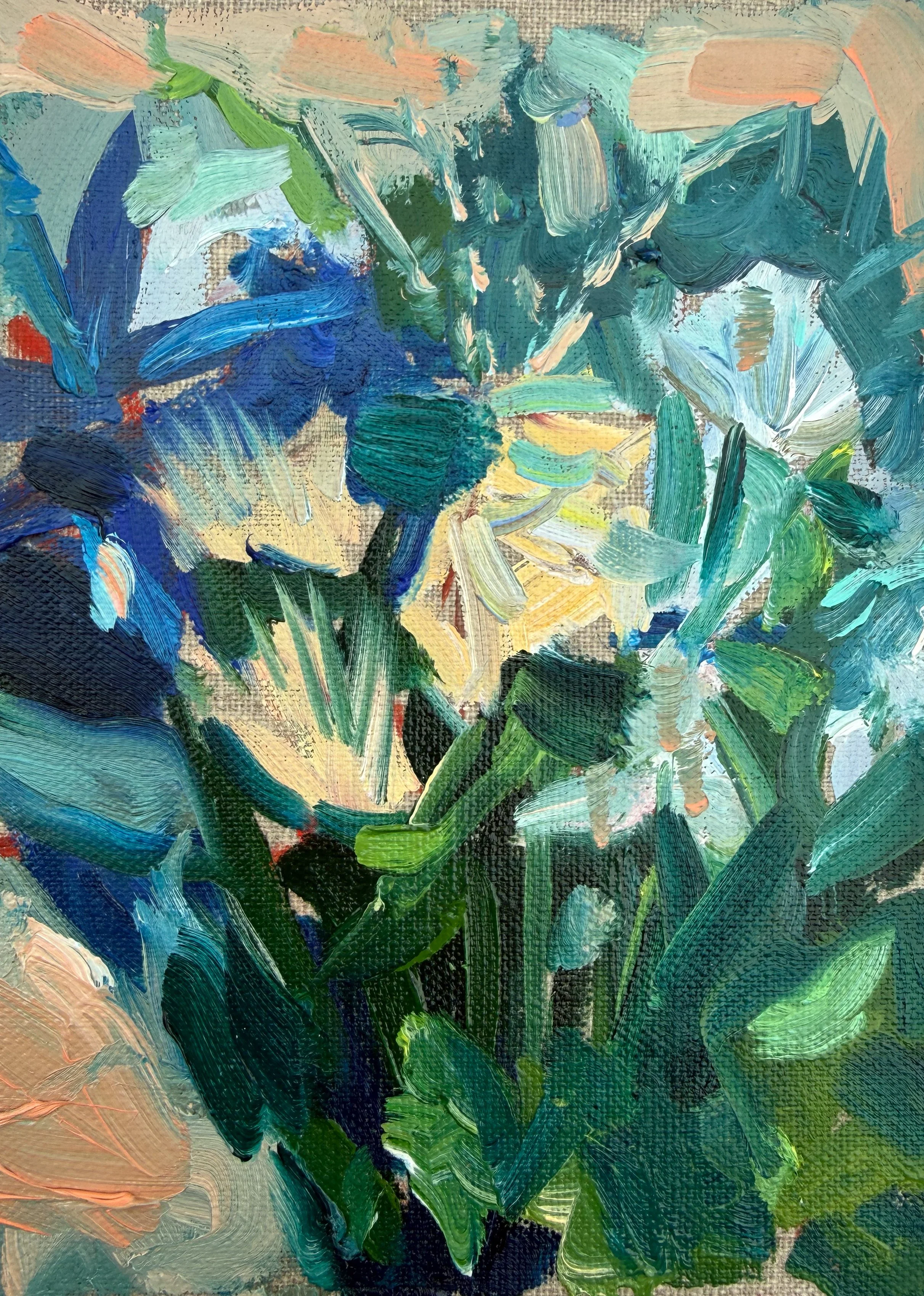 Bouquet Study 5 x 7 inches, oil on linen panel, 2025