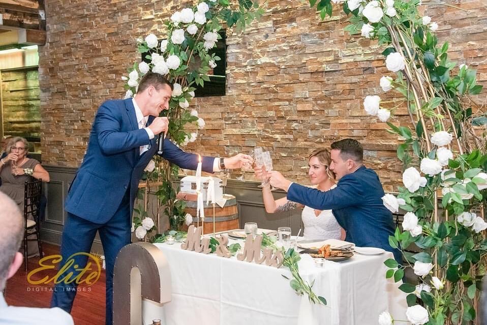 Use our wedding arbor over your sweetheart table, or at the end of the aisle! 🌸  Cheers! 

📸 @eliteimagesnj 

To inquire about your next event with 618, click the link in bio to schedule a tour ⬆️

618nj.com/specialevents