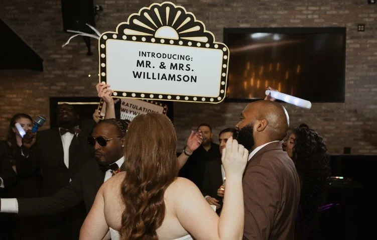 🤍✨Introducing for the very first time, Mr. &amp; Mrs. Williamson! From the sweetest &ldquo;I do&rdquo; beneath the chandeliers to the moment the doors flew open and the party began, this day was pure magic. Surrounded by love, laughter and the best 