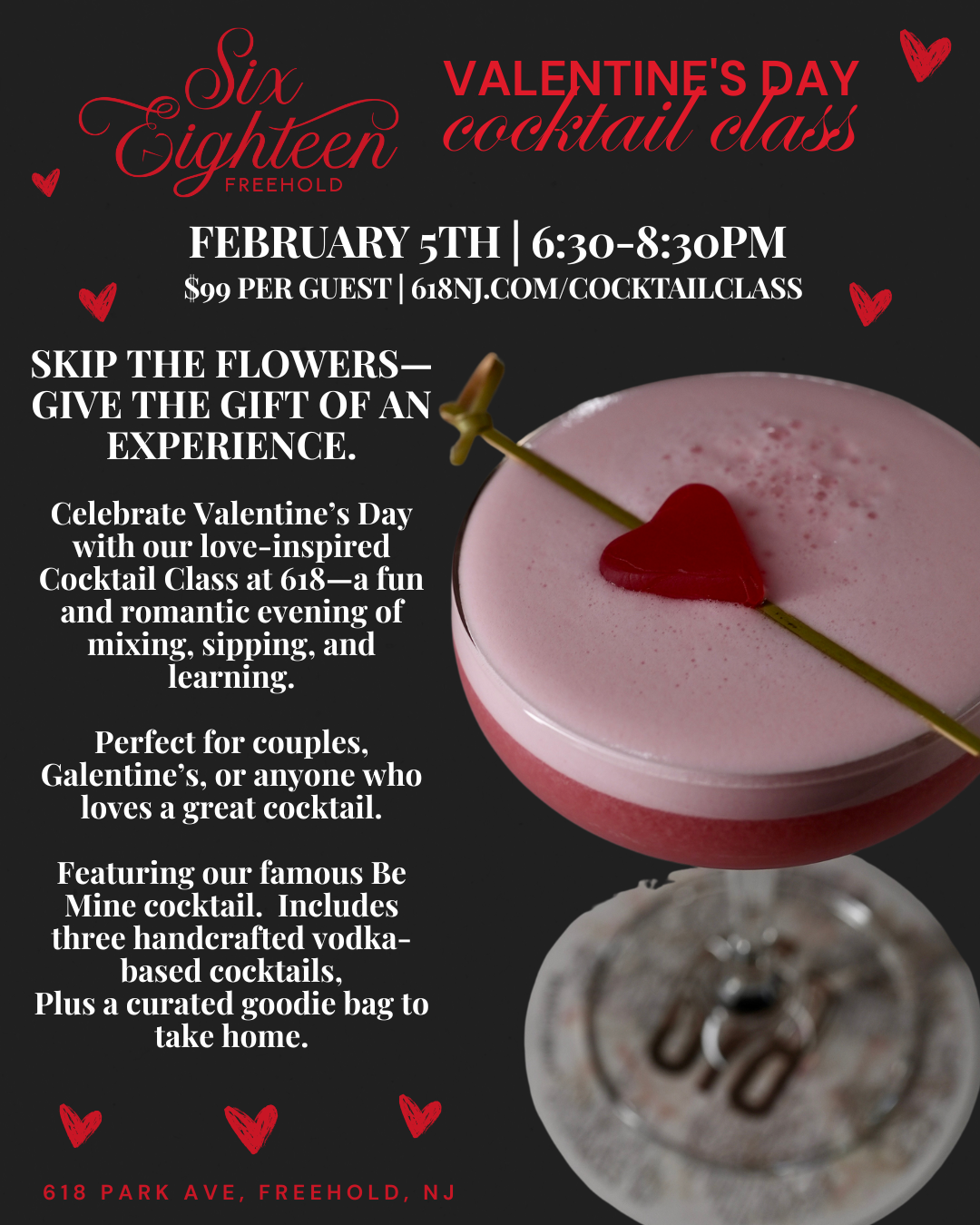 Valentine's Day Cocktail Class