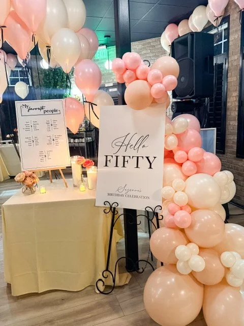 50 never looked so elegant! A beautiful birthday celebrated in our Oak Room. Decorated by @creativetwiststore &amp; @newmarketshops