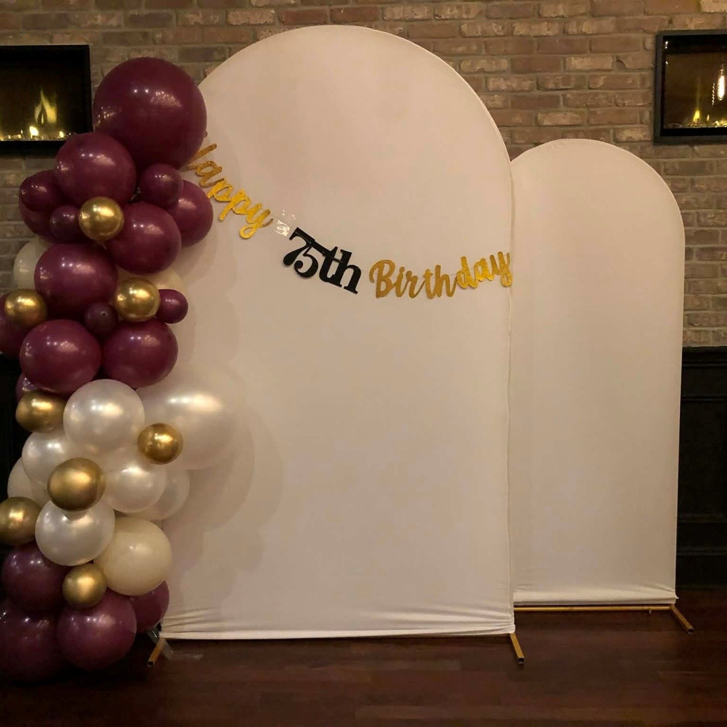 A 75th birthday done in royal style 💜✨ Purple, gold, and white details set the tone for a night filled with love, laughter, and beautiful celebration at 618.