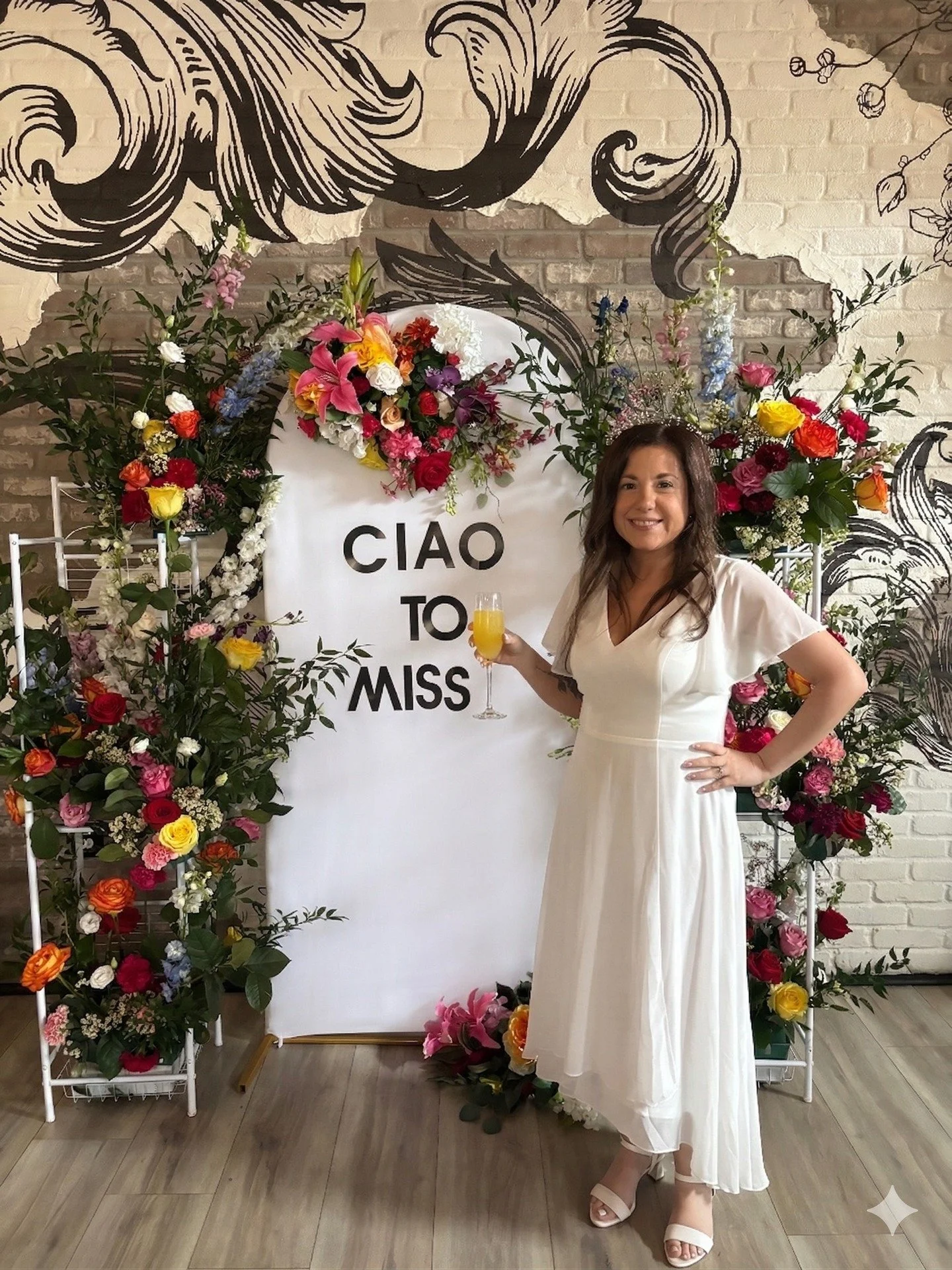 The perfect backdrop for a picture-perfect bride in our beautiful Oak Room!