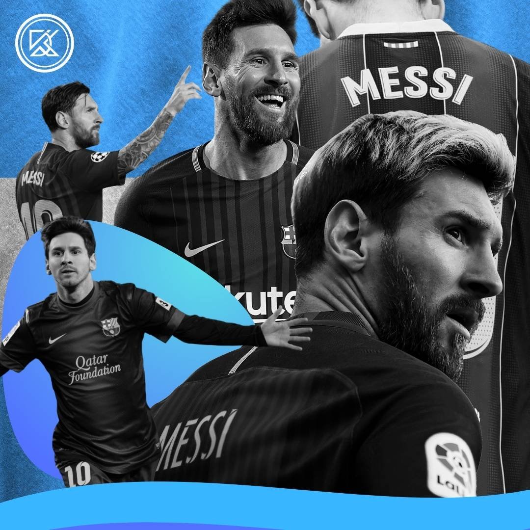 The Nation Of Blaugrana - Concept art of Lionel Messi's FIFA icon cards. 🐐  #Joshua