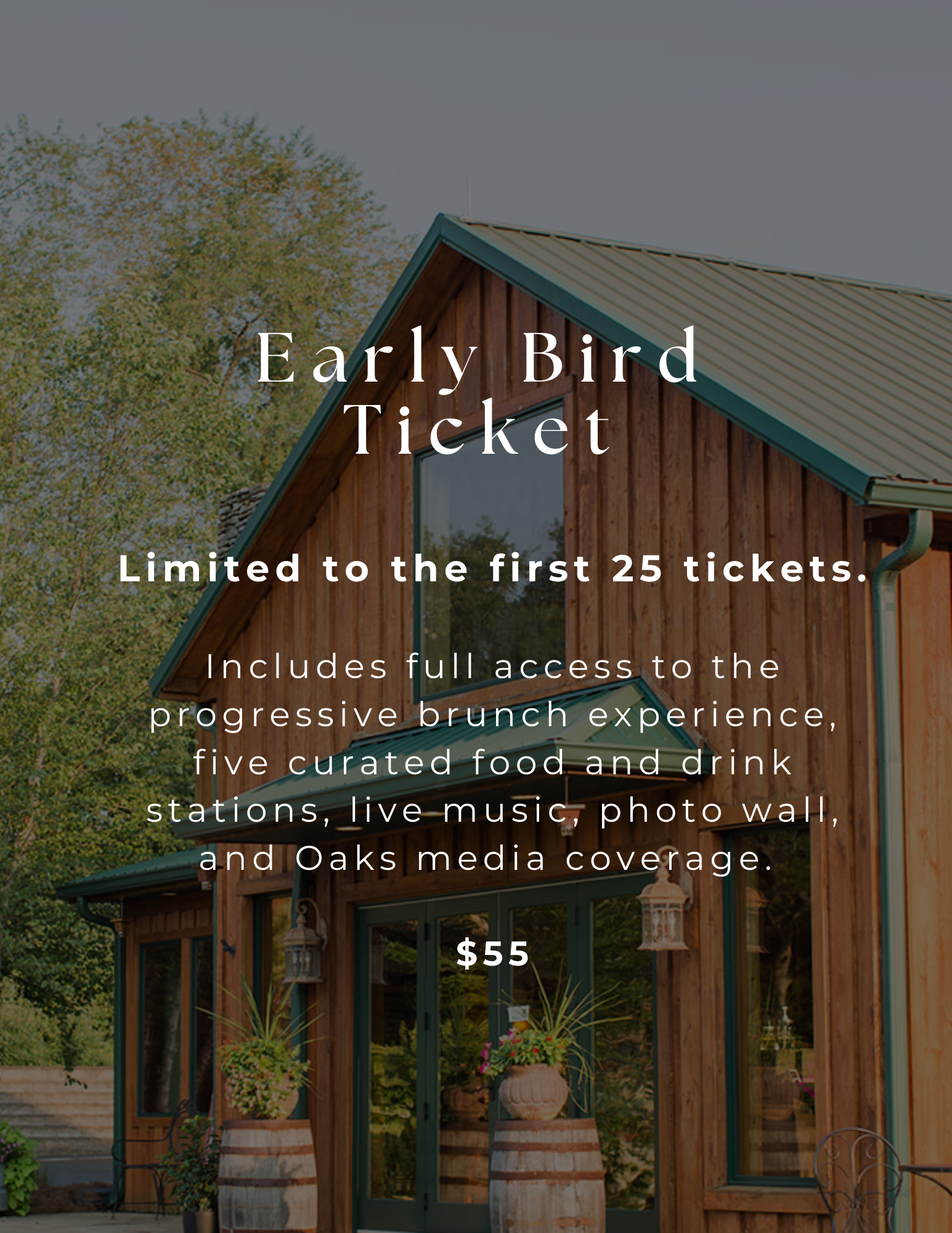 Early Bird Ticket