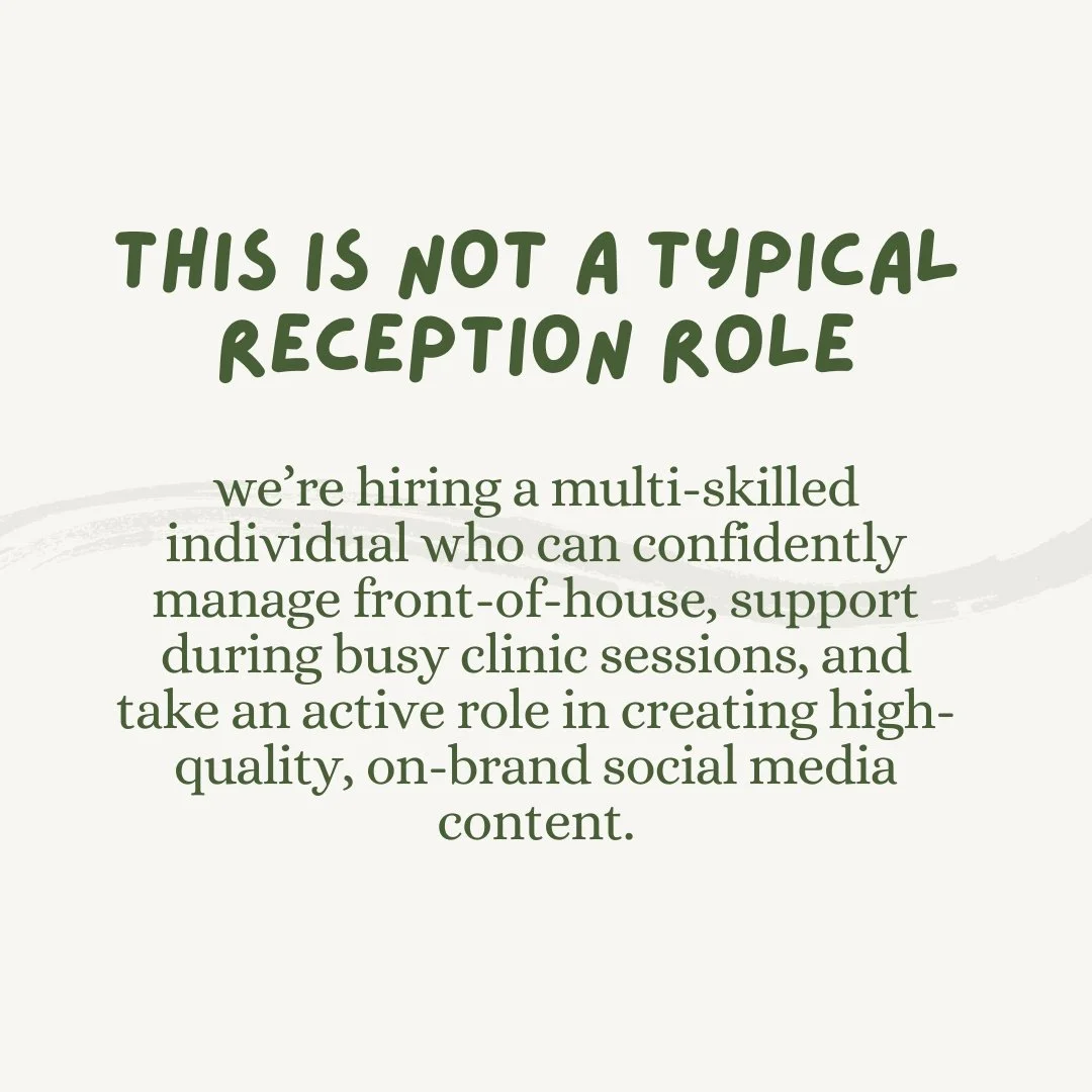 We are seeking an experienced, highly organised Receptionist, Clinic Assistant &amp; Social Media Coordinator to join our professional team at our Leeds Aesthetic clinic on a part-time, permanent basis.

This is a multi-faceted position combining fro