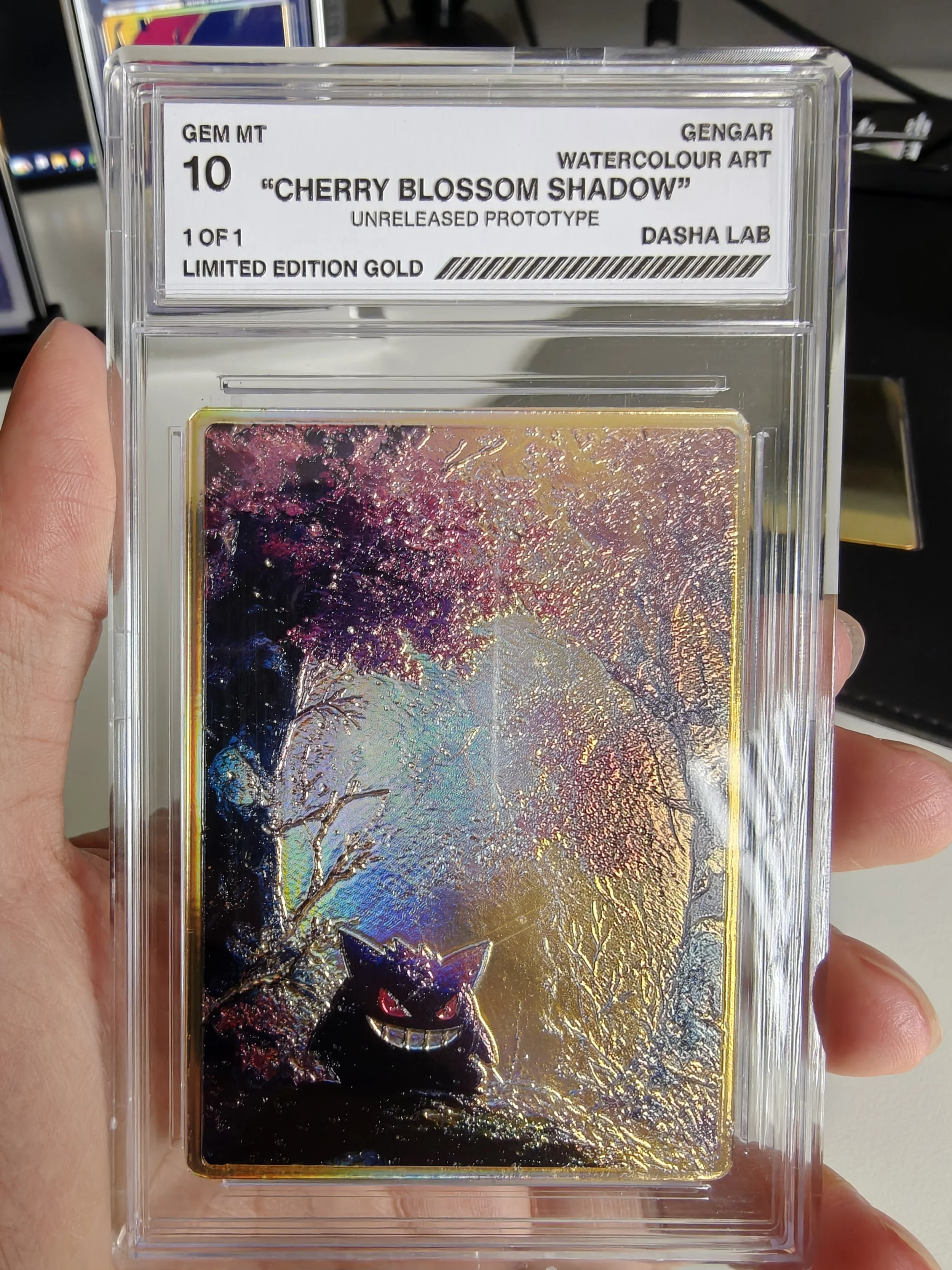 Gold holographic Metal Cards (Aluminum Slab)