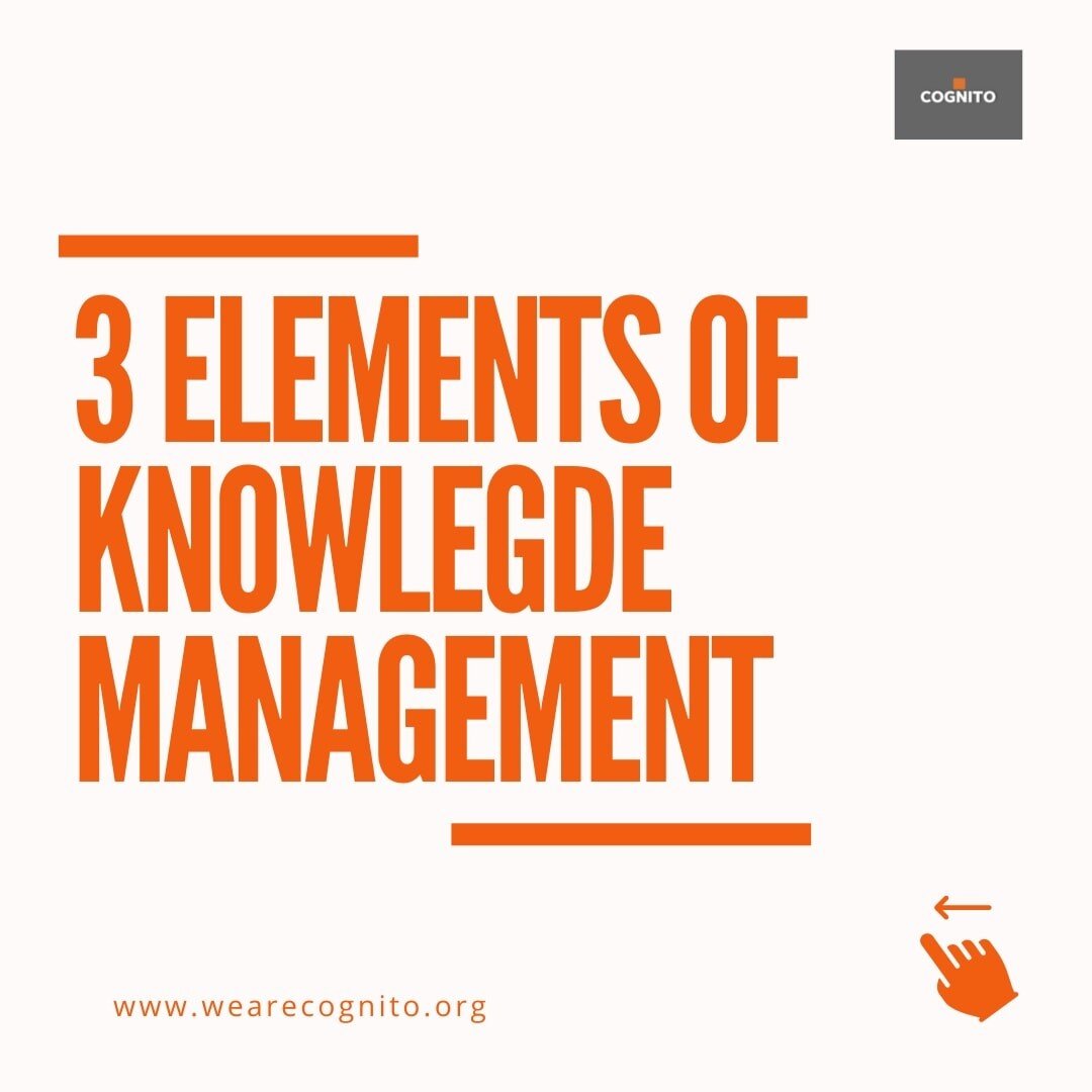 Knowledge Management supports collaboration, empowers individuals and groups to work more effectively, and improves business, policies and practices.

#knowledgeispower #Learning #Education #WeAreCognito