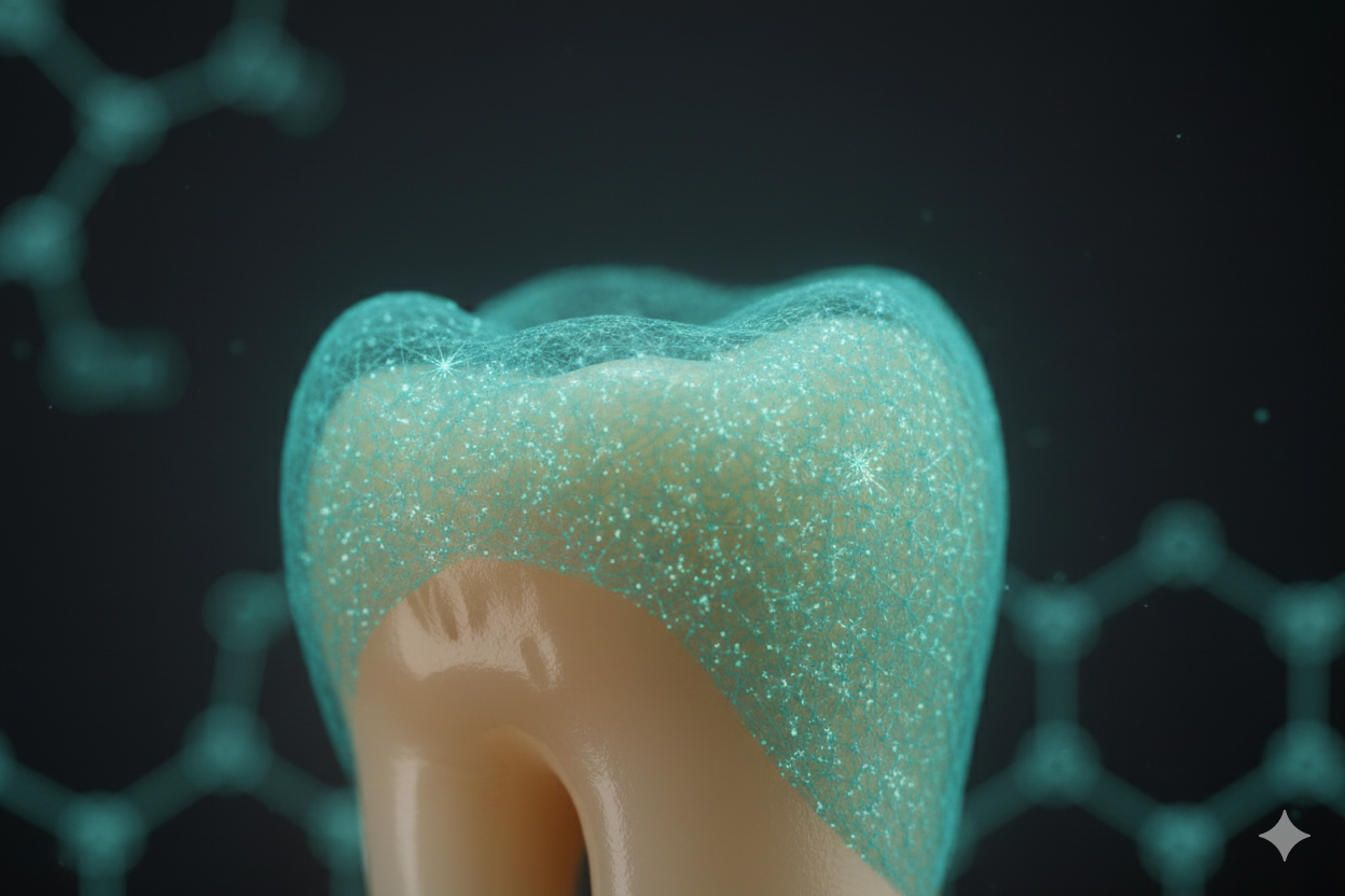 Enamel regeneration treatment designed to strengthen weakened tooth enamel and support early cavity prevention