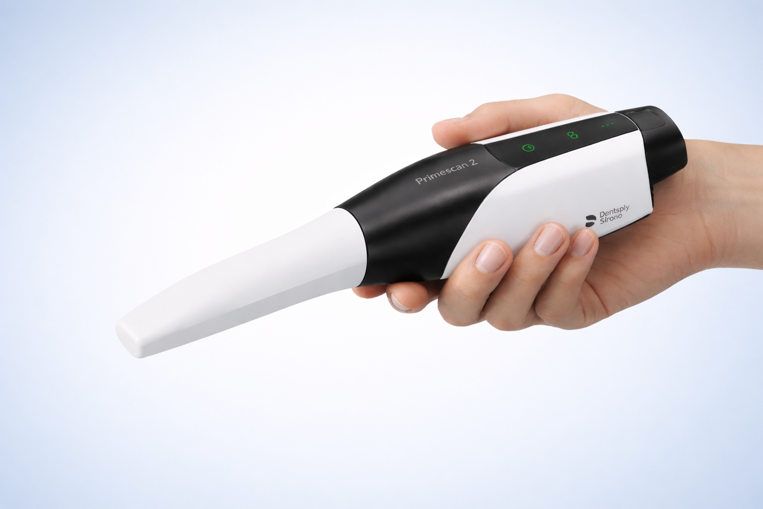 3D digital intraoral scanner capturing a detailed model of the teeth and bite.