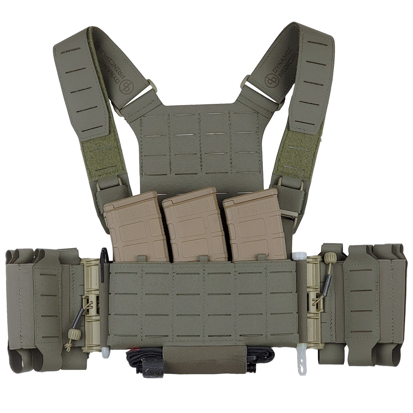 Chest rigs are still cool right?.....What if they have the added utility of full cummerbunds?

The Build:
-Chest Rig Shoulder Straps RG
-Chest Rig Back Panel RG
-Chest Rig Placard Pad Tan
-Micro Molle Placard RG
-3x 5.56 Insert RG
-Elastic Cummerbund