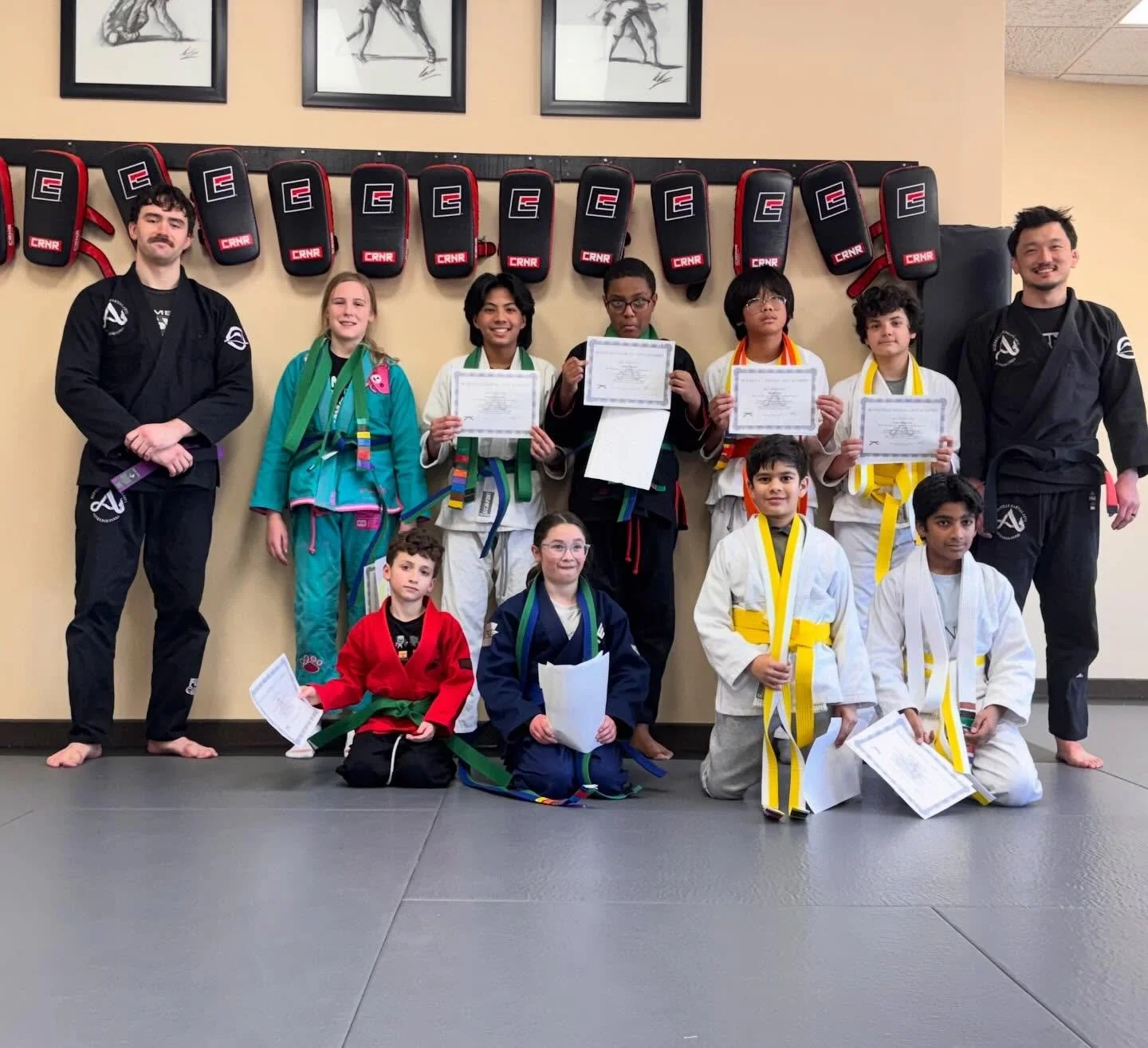 Congratulations to these hard working students for achieving their new belts. Keep up the great work!

#martialartist #kidsmartialarts #belttesting #hardwork #havingfun