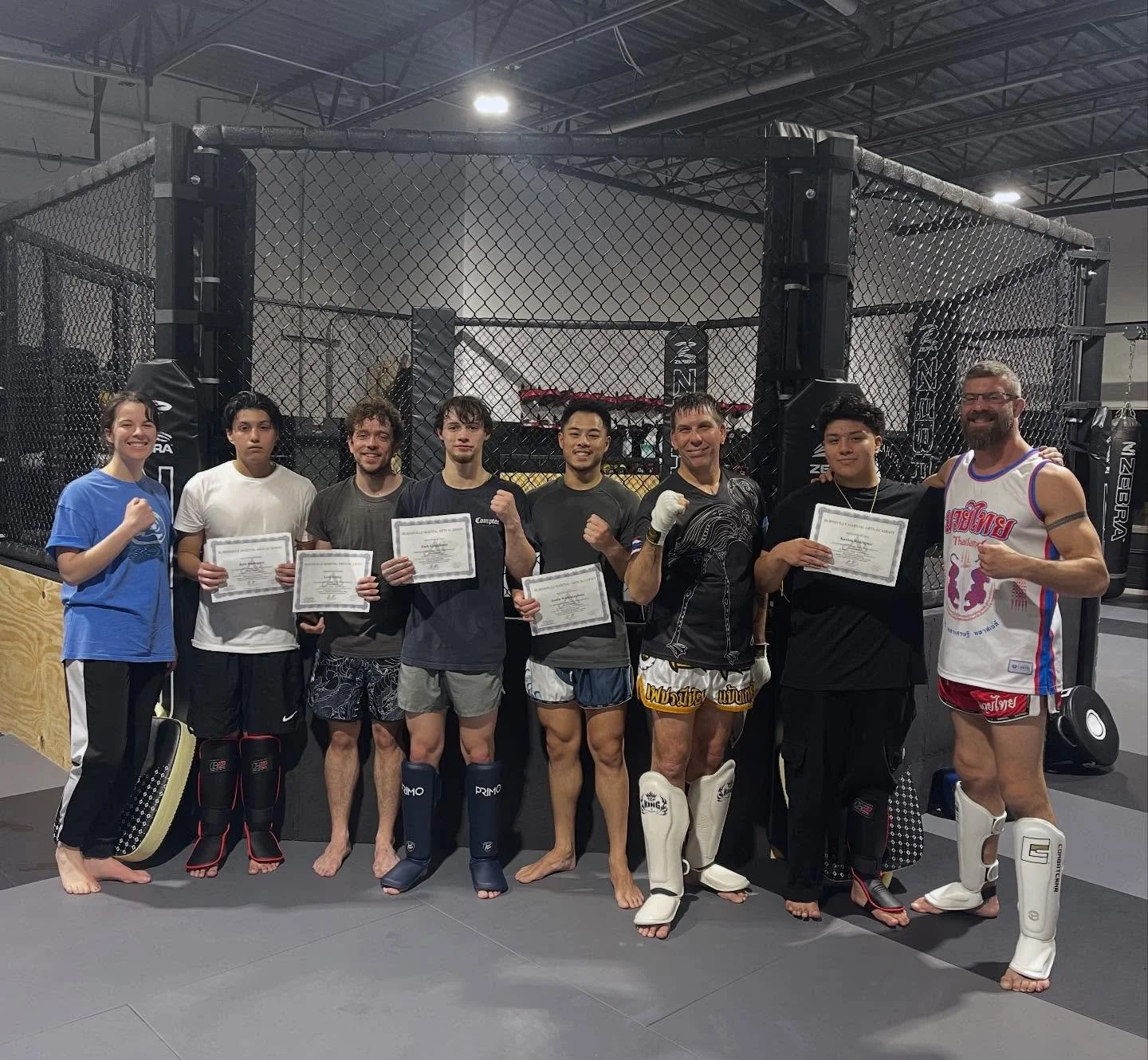 Congratulations to all who leveled up in Muay Thai! 

Kyle - Yellow
Lyell - Yellow
Zach - Orange
Justin - Brown 2
Wes - Red 2
Kaylon - Yellow
.
.
.
.
.
#muaythai #levelup #promotion #goalsetting operanonverba