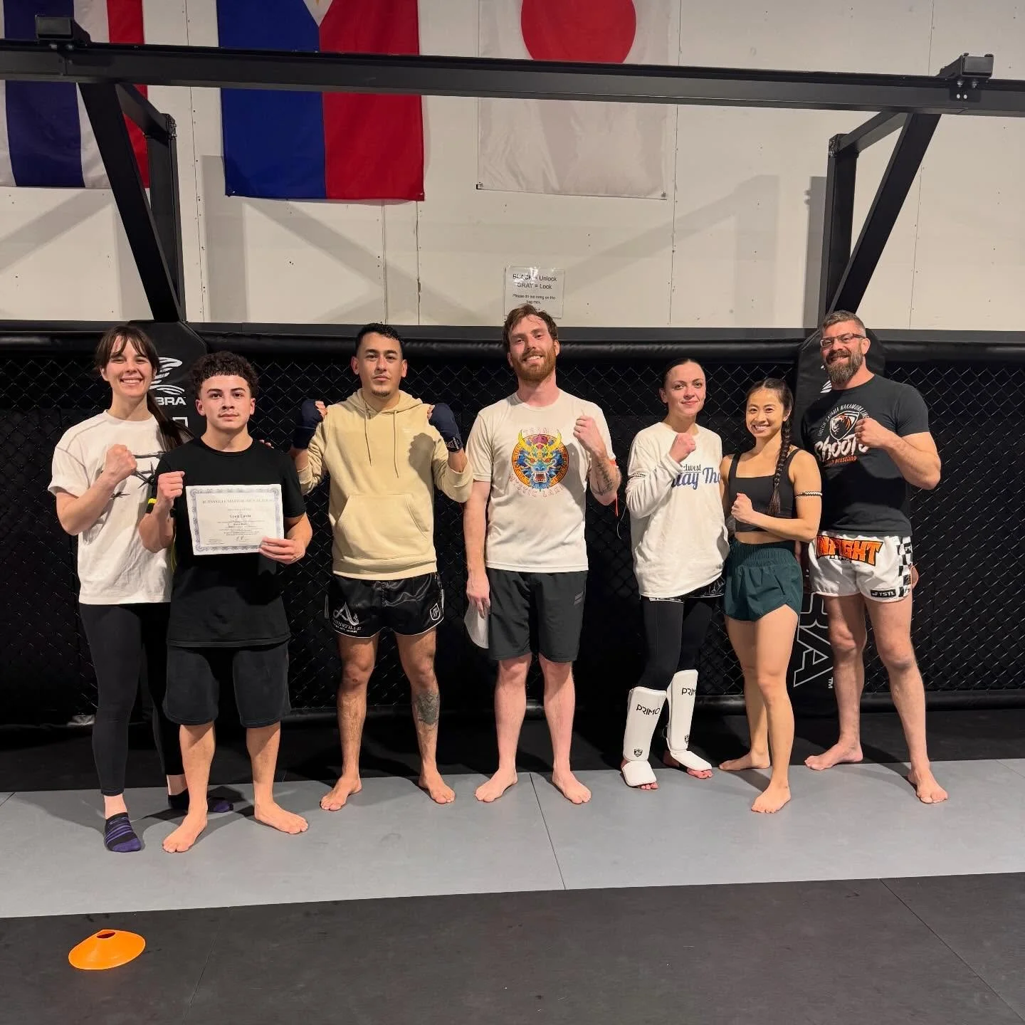 Congratulations to these students for achieving their next arm band rank in Muay Thai!

Lyric - yellow
Cesar - orange
Nathan - orange
Megan - blue 2
Elise - blue 2

#muaythai #muaythaifighter #muaythailife #dedication #passion
