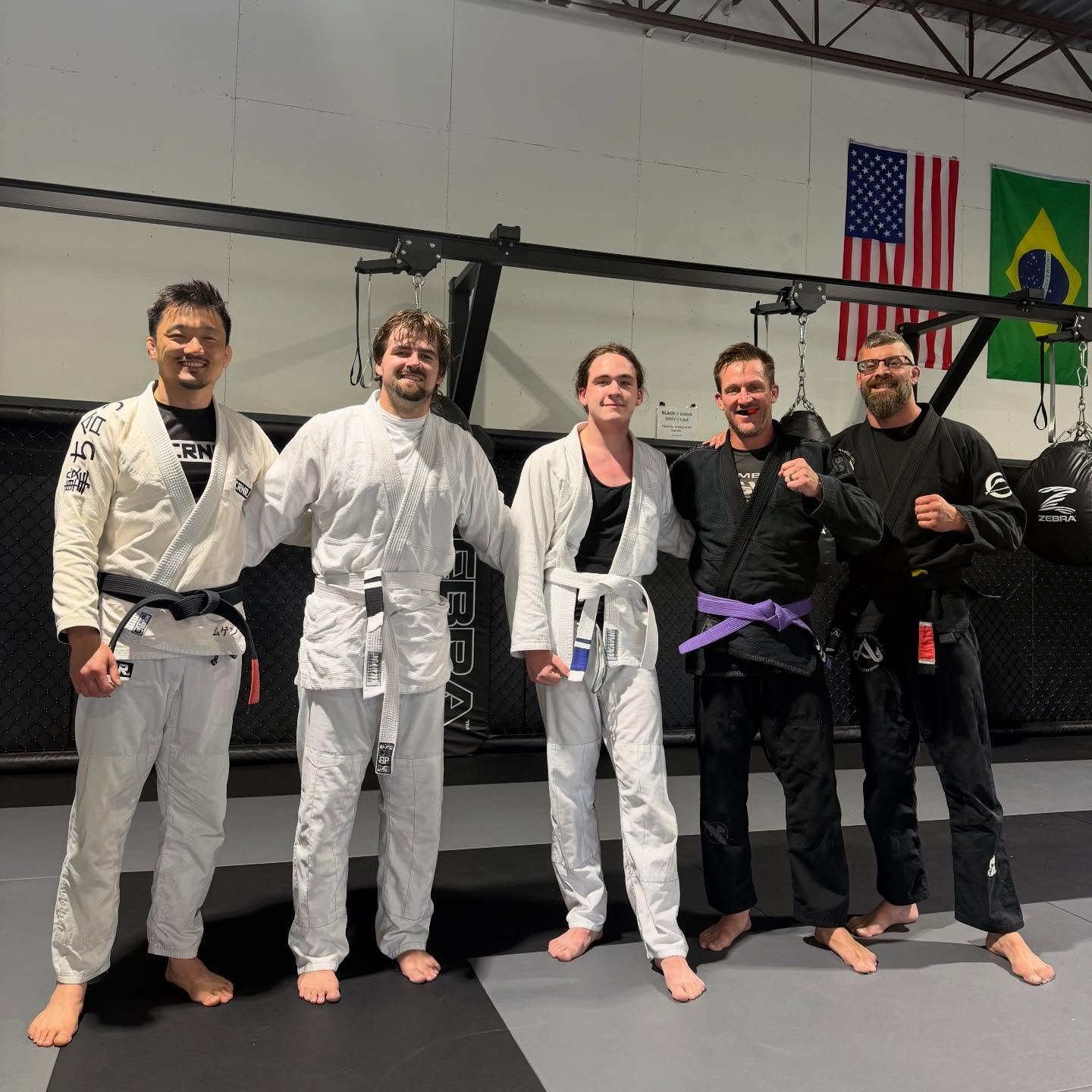 Congratulations to these three on earning their stripes in BJJ! 

Connor - 1st stripe white
Damion - 1st stripe, white
Jereme - 3rd stripe, purple 

Keep up the great work! 🥋
.
.
.
.
#bjj #stripe #promotion #teamacademy #martialarts
