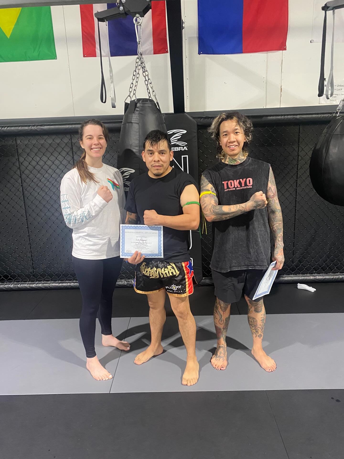 Congratulations to all who leveled up in Muay Thai this month!

Luis - green
Eric - yellow

Izzy - yellow

Anna - orange
Chris - purple 2
Chauncey - purple

Mario - yellow
Shae - blue 2

.
.
.
#muaythai #levelup #promotion #thaiboxing #teamacademy