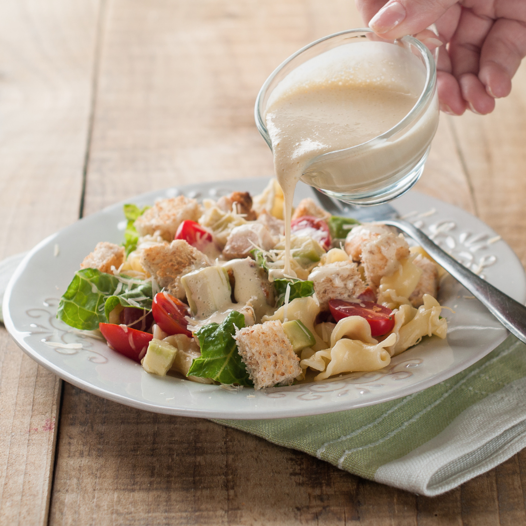 macro-friendly southern style pasta salad