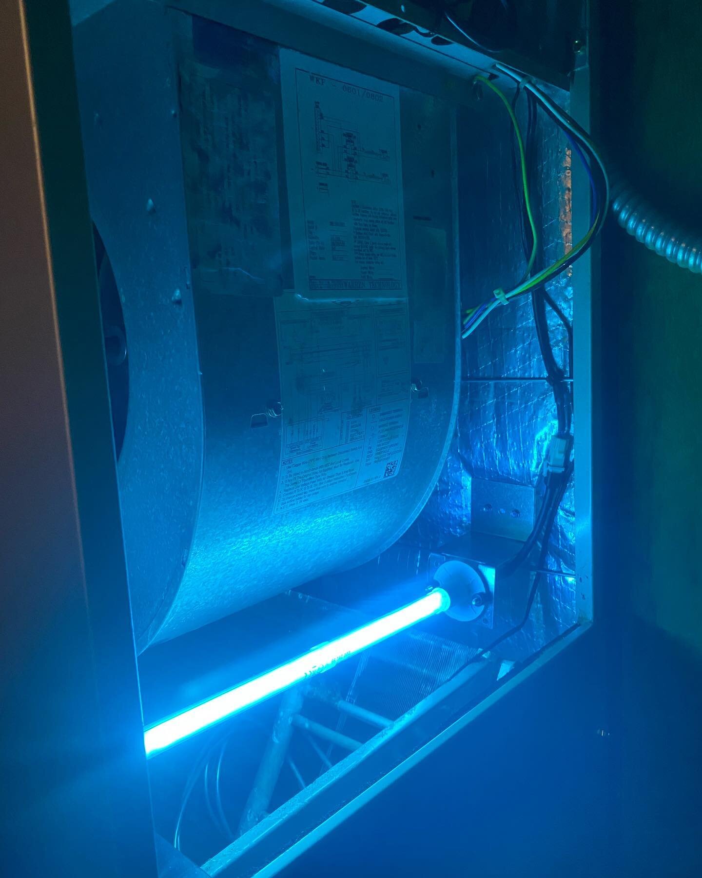 Is your HVAC system equipped with UV light? UV lights kill germ DNA, viruses, mold spores, and other bacteria. Installing a UV light significantly reduces the ability for mold to grow in the machine, allowing your system to run better for longer. Wha