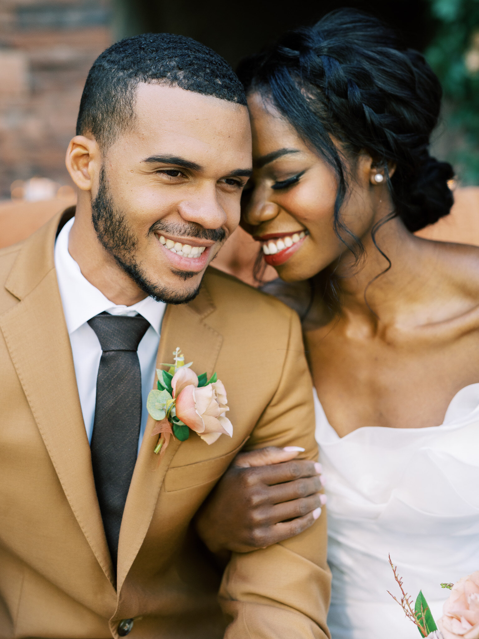 Glam Bridal Makeup for African American Brides