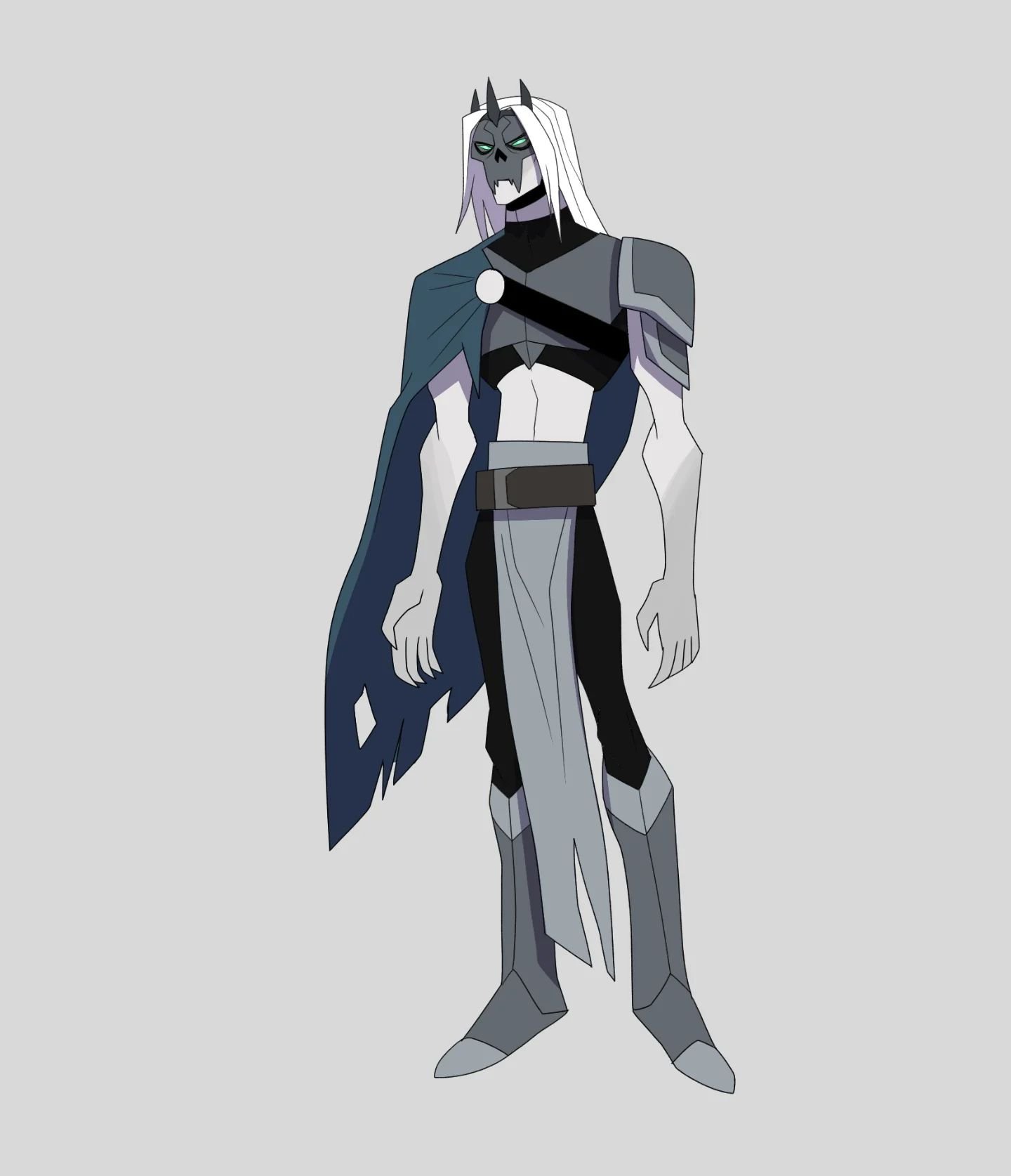 Modifying my Lich king, which do you like better? The first or the second? Chest plate or no chest plate?

#lich #king #undead #characterdesign