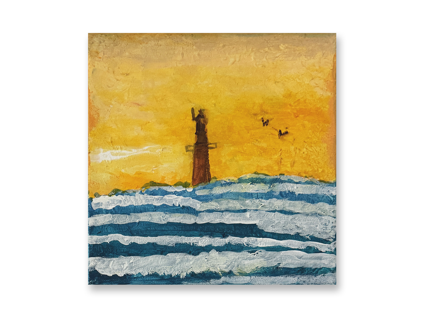 Sun Setting in the Ocean by Joe R