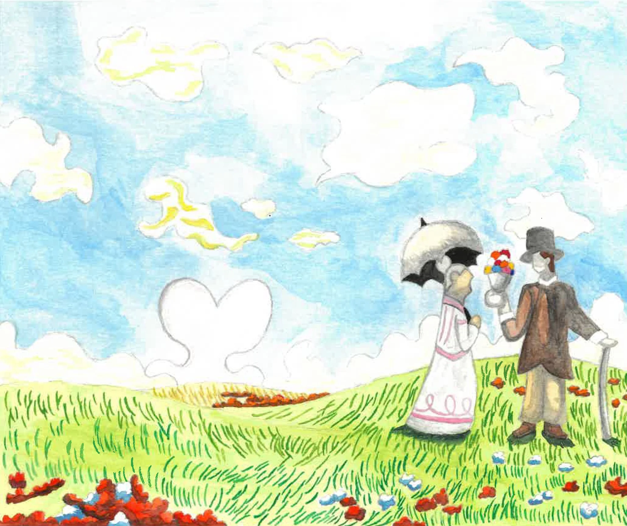 Brezzy Poppy Field by Bryan A 