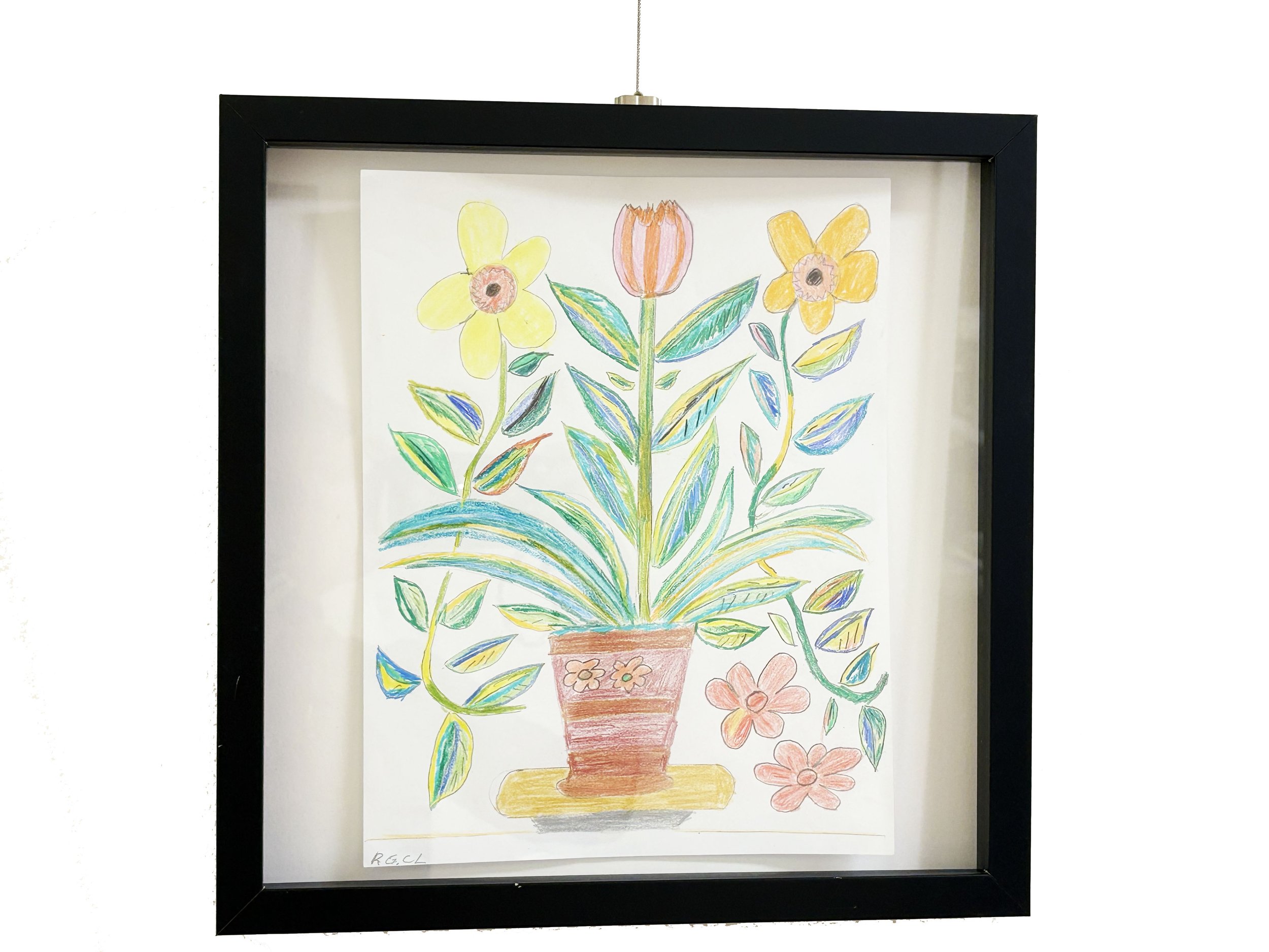 Flowers in a pot  by Gino L