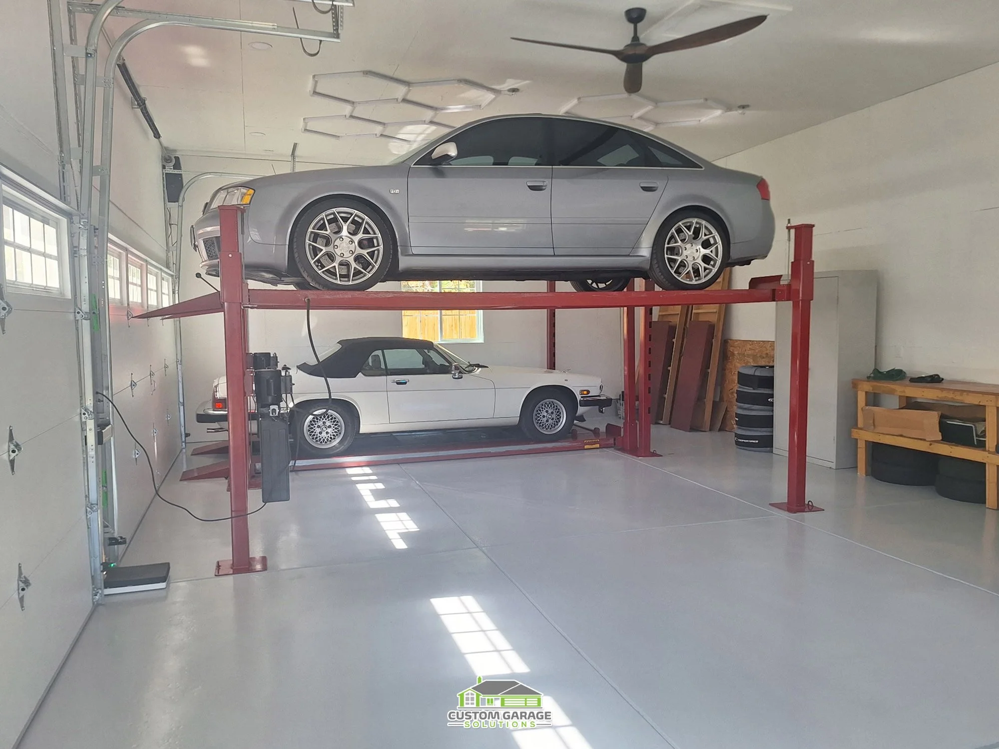 Garage makeover for car enthusiast