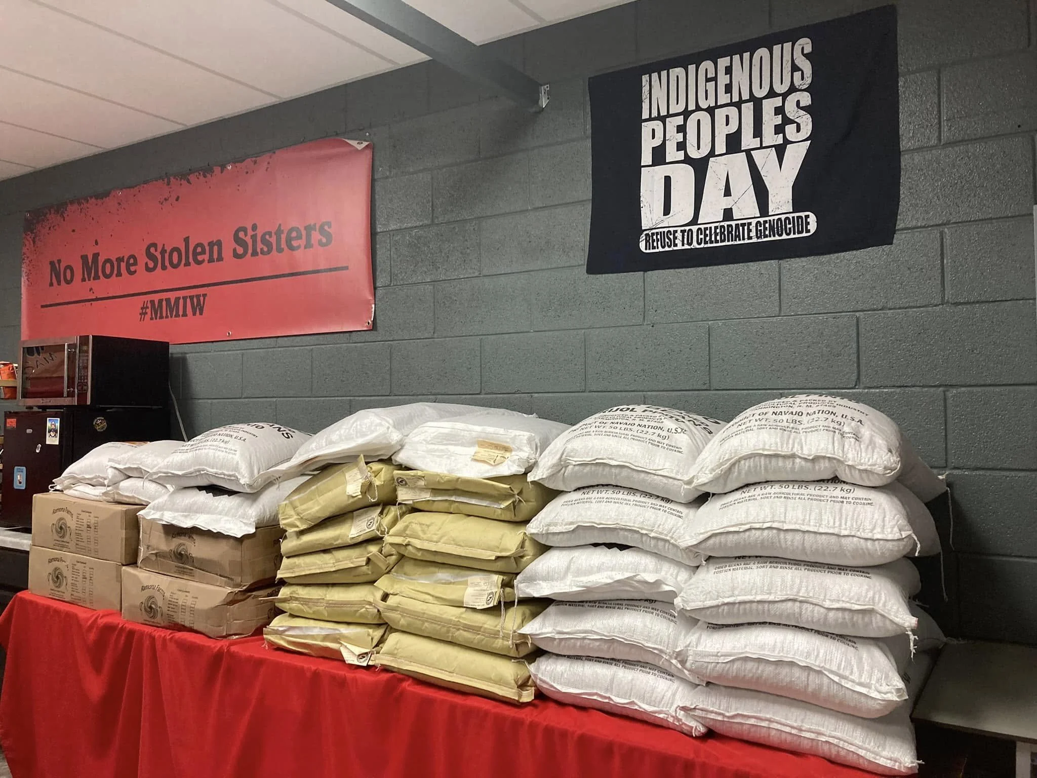 All Native sourced trash foods to distribute to community
