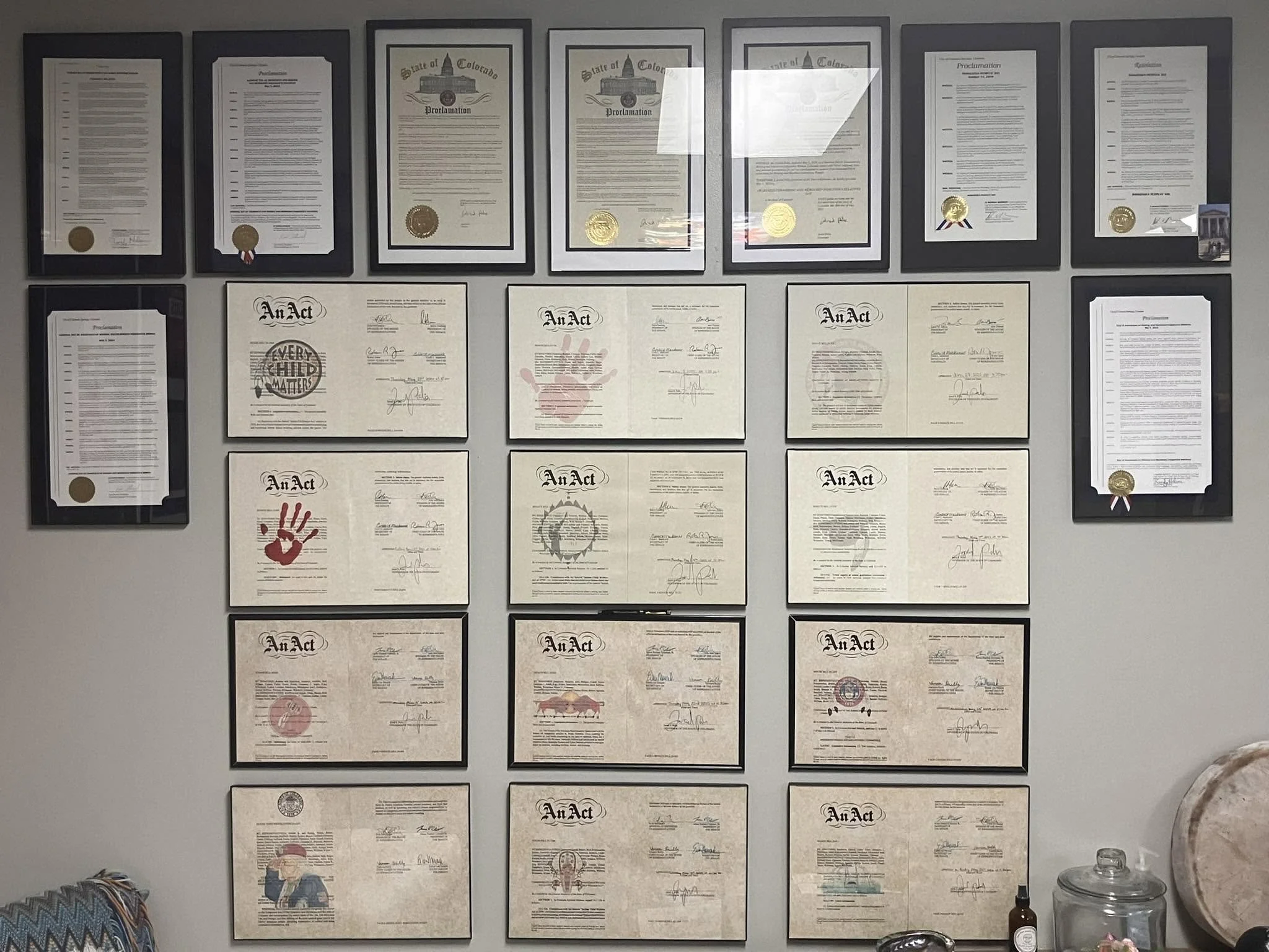 The legislation wall 