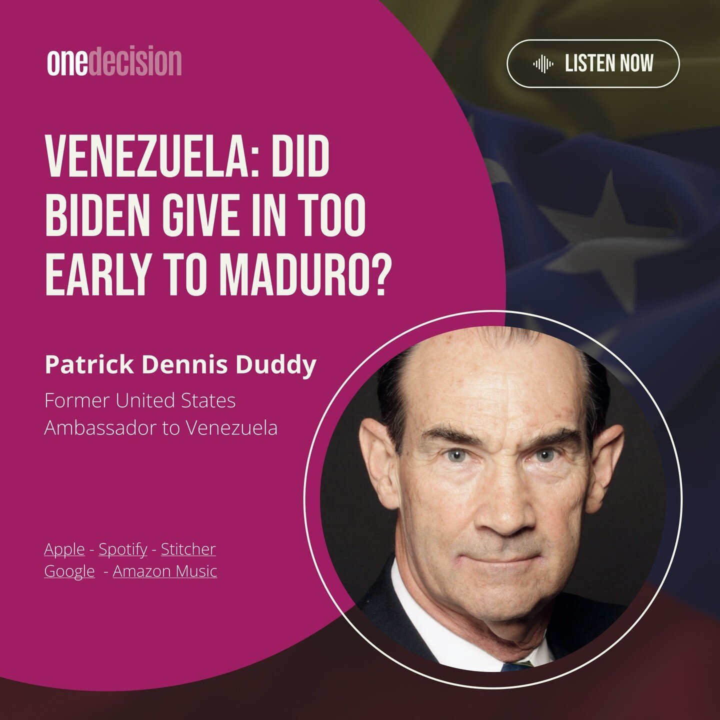 Ambassador Patrick Duddy navigates Venezuela's fraught terrain. Delve into US sanctions nuances, Maduro's calls for relief, and the steadfast pursuit of democratic principles. With the US insisting on these ideals, the stakes remain high. Link in bio