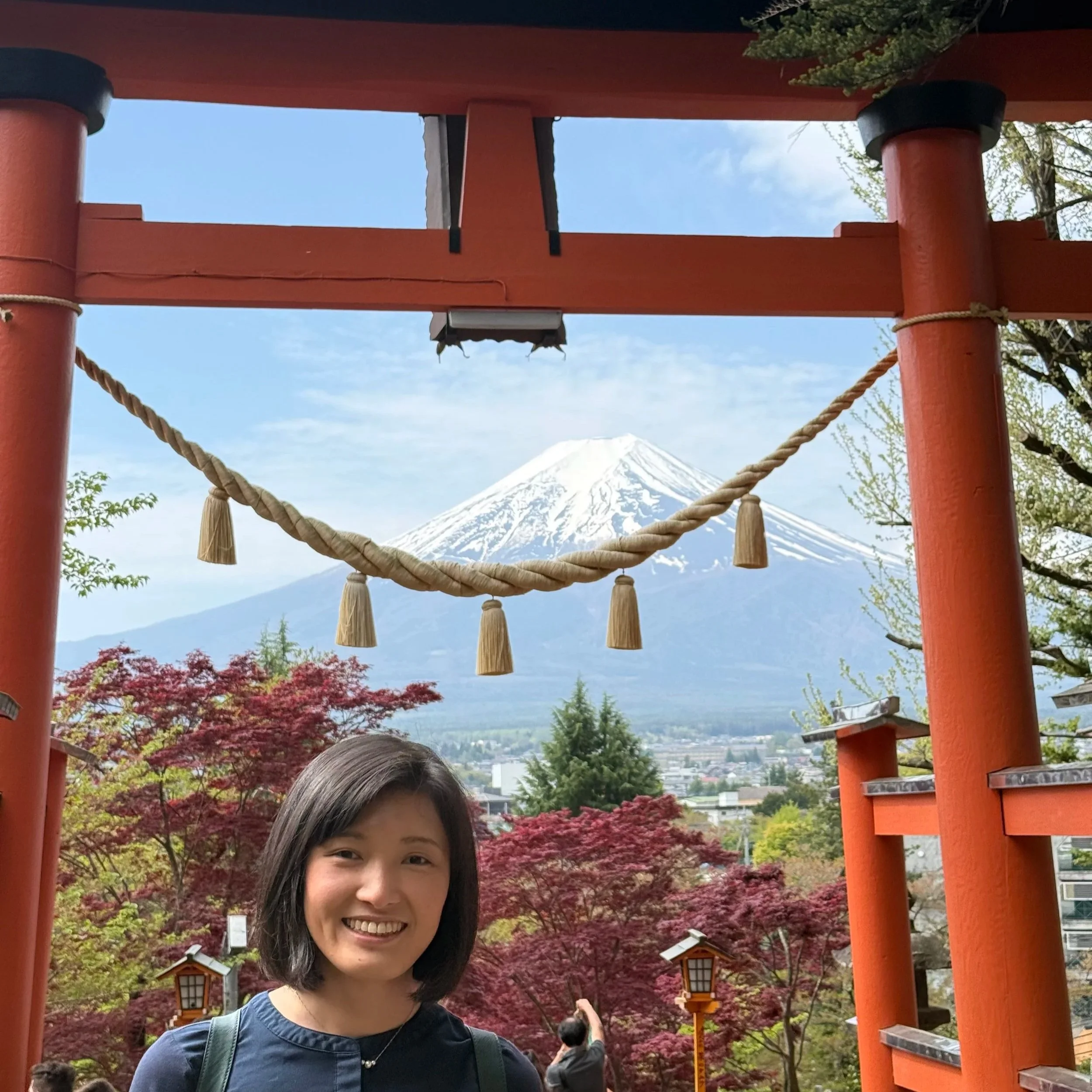 Miho at Arakura yama Sengen Shrine - Japan Wellness Retreat