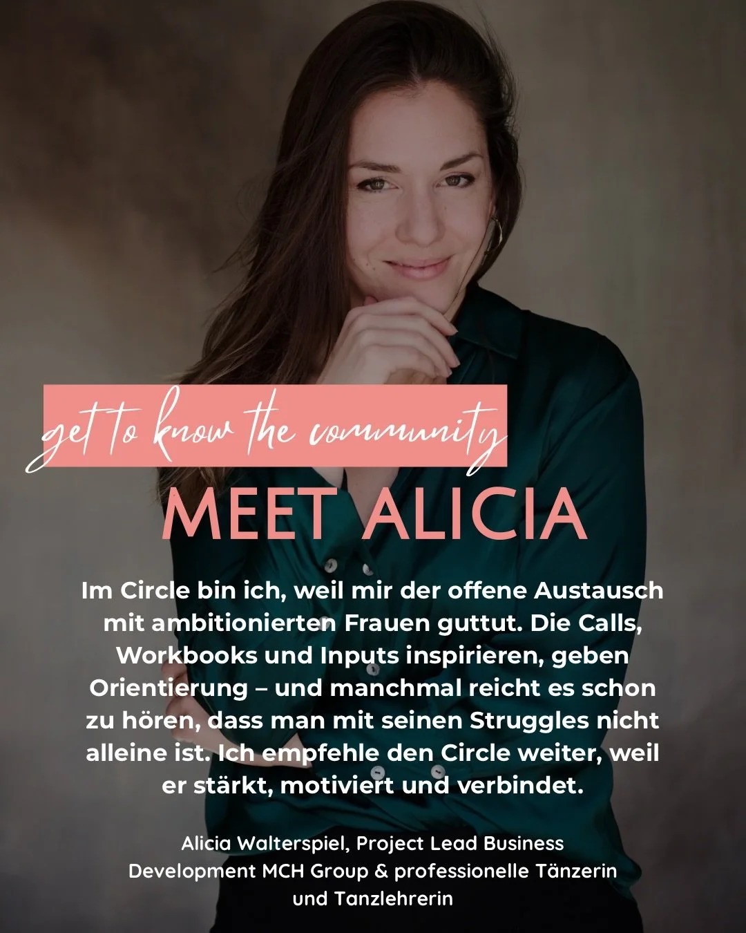 Frauen tragen oft viele H&uuml;te gleichzeitig. Karriere, Leidenschaft, Projekte, Beziehungen &ndash; und irgendwie wird alles jongliert.

Eine von ihnen ist Alicia @alicia_luisa aus unserer womenmatter/s Community.

Tags&uuml;ber entwickelt sie neue